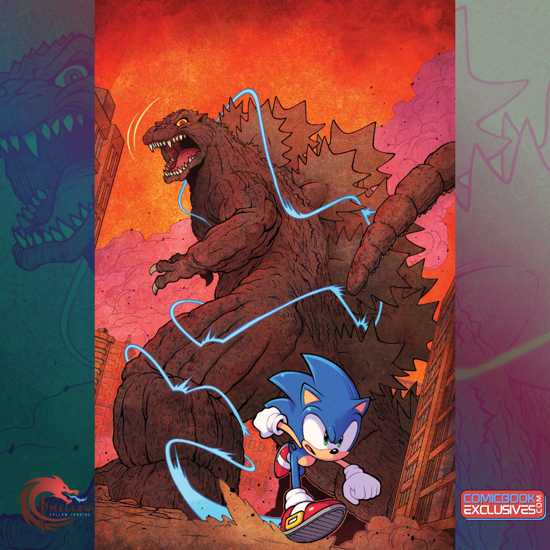 SONIC vs GODZILLA #1 Exclusive Jack Lawrence Virgin Variant IDW 2026 /150 w. COA