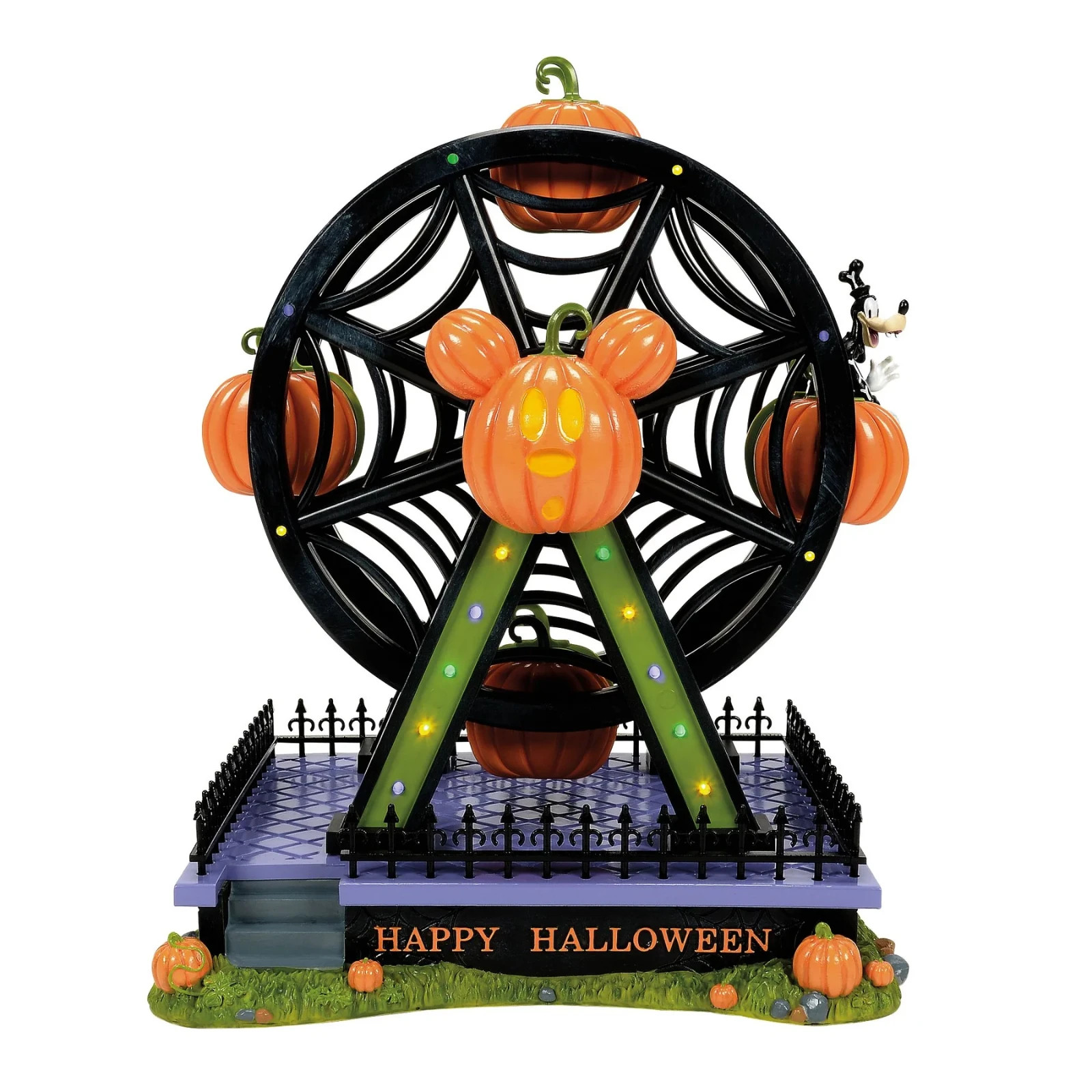 Dept 56 PUMPKINTOWN FERRIS WHEEL-GAWRSH DARN FUN Disney Village 6015597 NEW