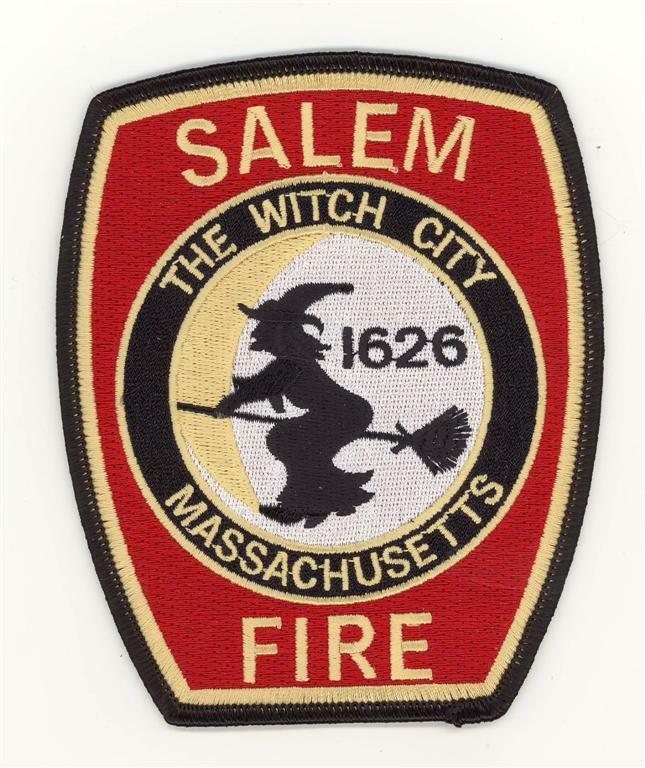 Massachusetts Salem Fire Department Patch Halloween Witch (5\
