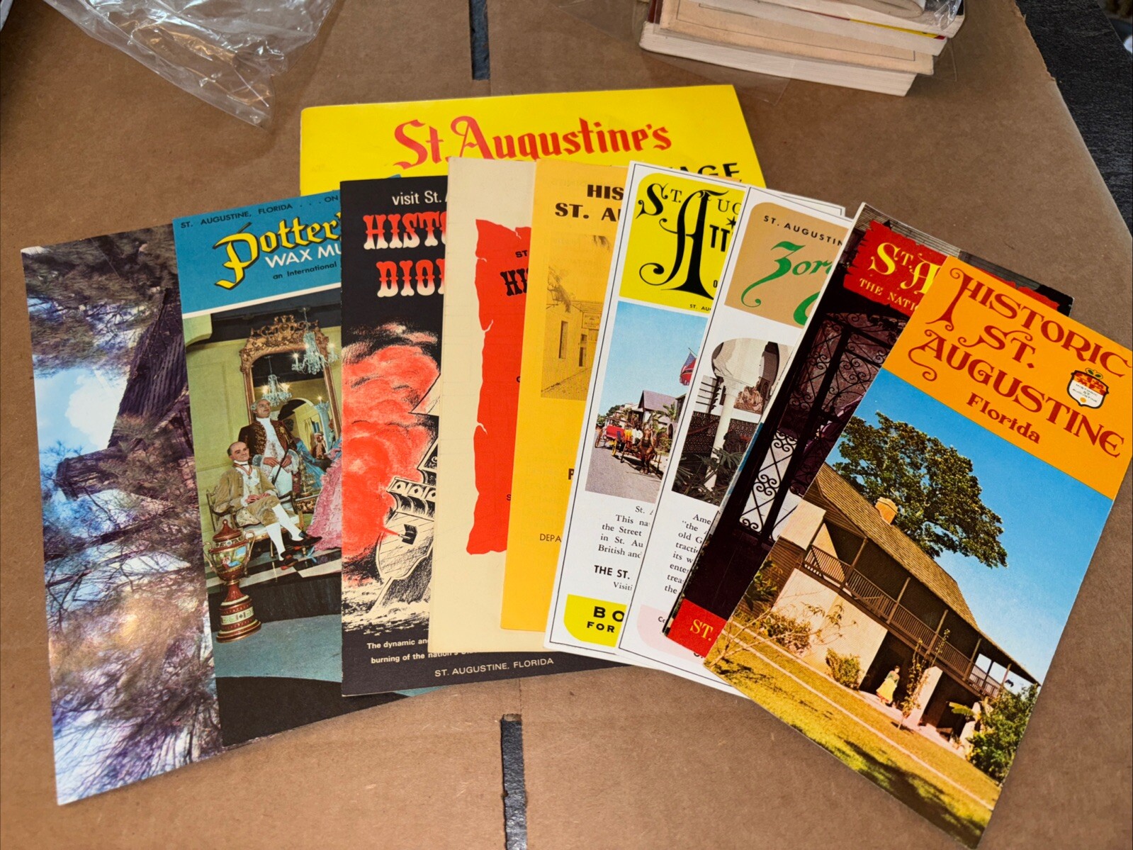 Vintage St. Augustine Florida Attraction Informational Pamphlets Brochures