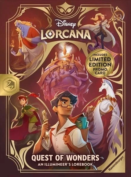Lorcana Quest Of Wonders Lore Book & Promo Card D23 2026 IN HAND