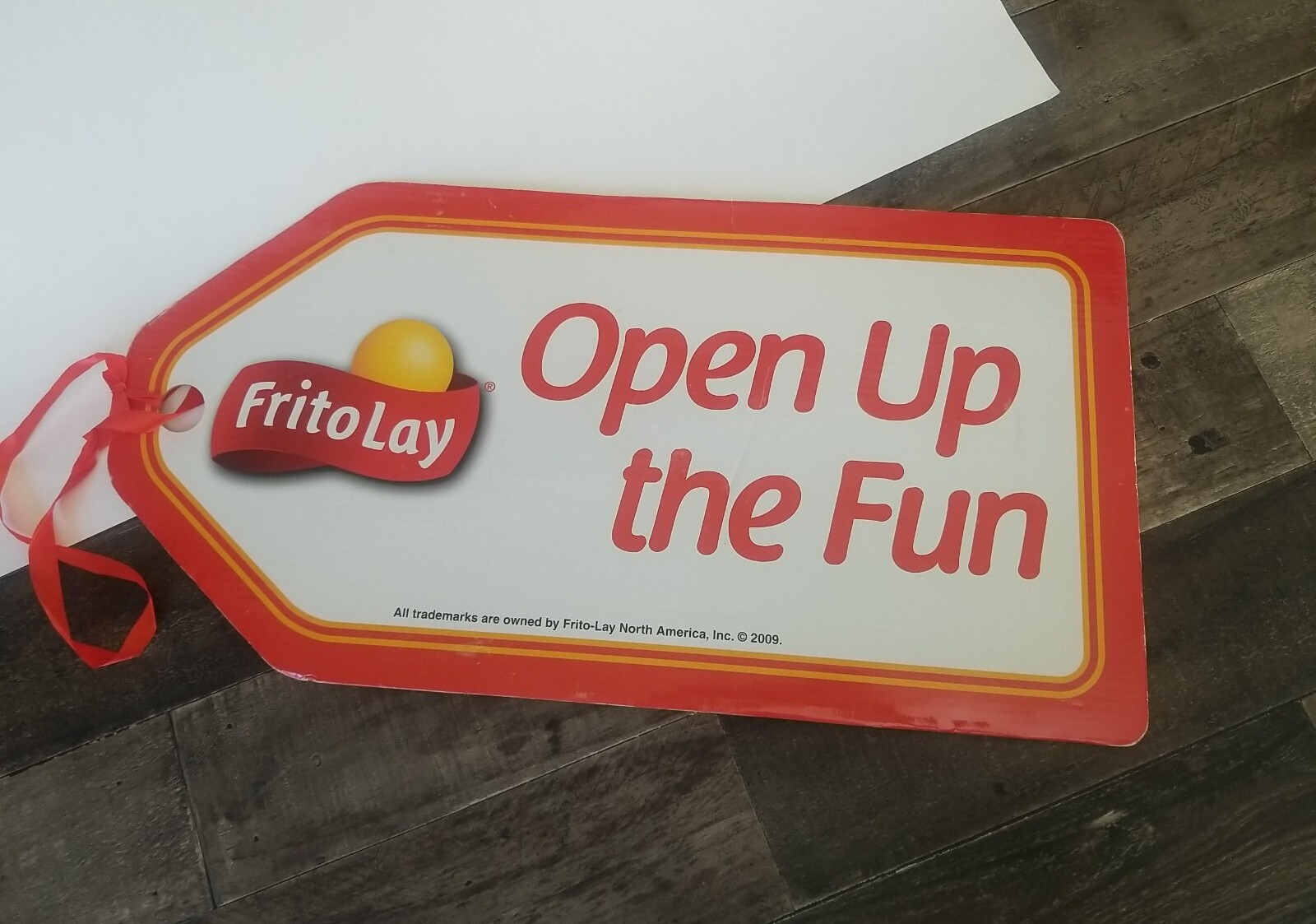 Frito Lay Open Up the Fun Gift Tag Sign To Mom From Joey 2009 Gift Tag Frito Lay Open Up the Fun Gift Tag Sign To Mom From Joey 2009 Gift Tag