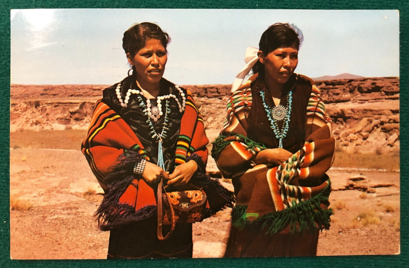 Vintage Navajo Reservation Linen Postcard, Posted 1962