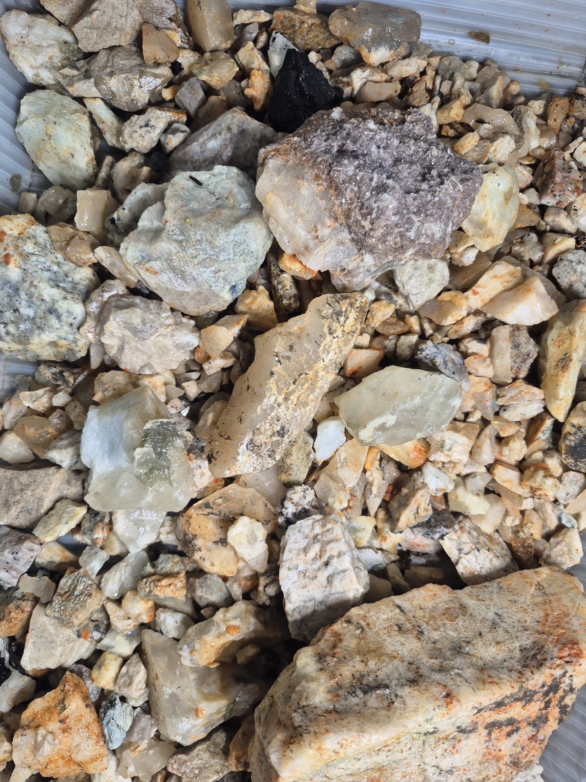 5 Lbs Of AUTHENTIC UNSALTED Gemstone  Pay DirtTourmaline Mine Pocket Ore
