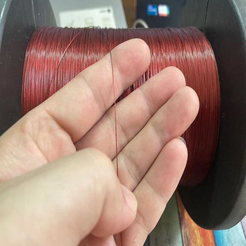 0.38mm to 1mm Soft wire rope red 304 stainless steel plastic-coated wire rope