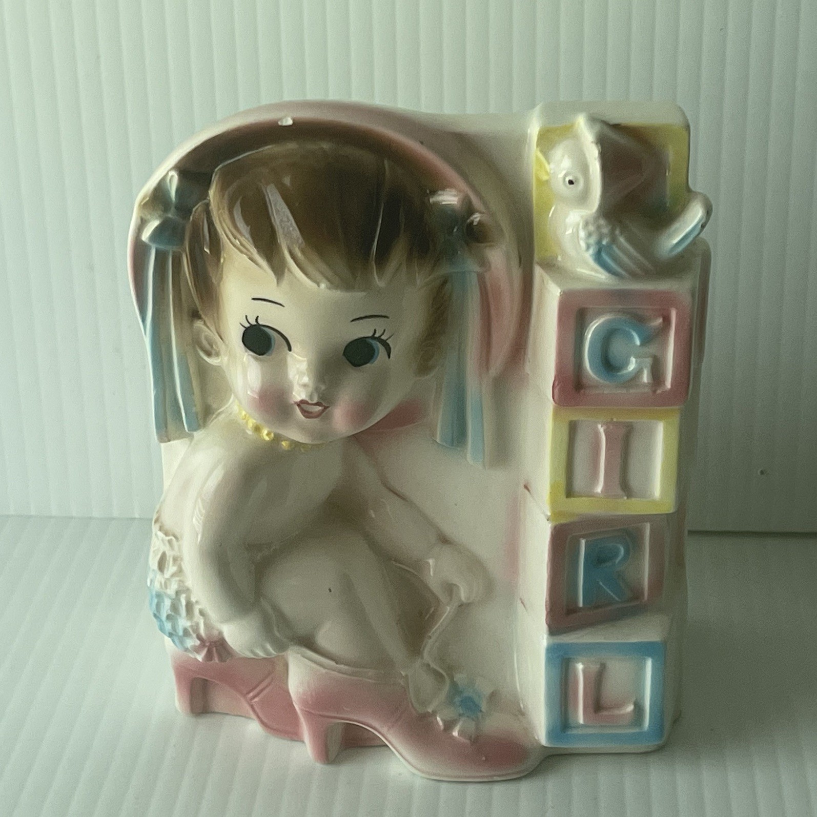 Vintage Rubens Nursery Planter Dress Up Baby Girl Heels Japan 50s #5939 FLAWS