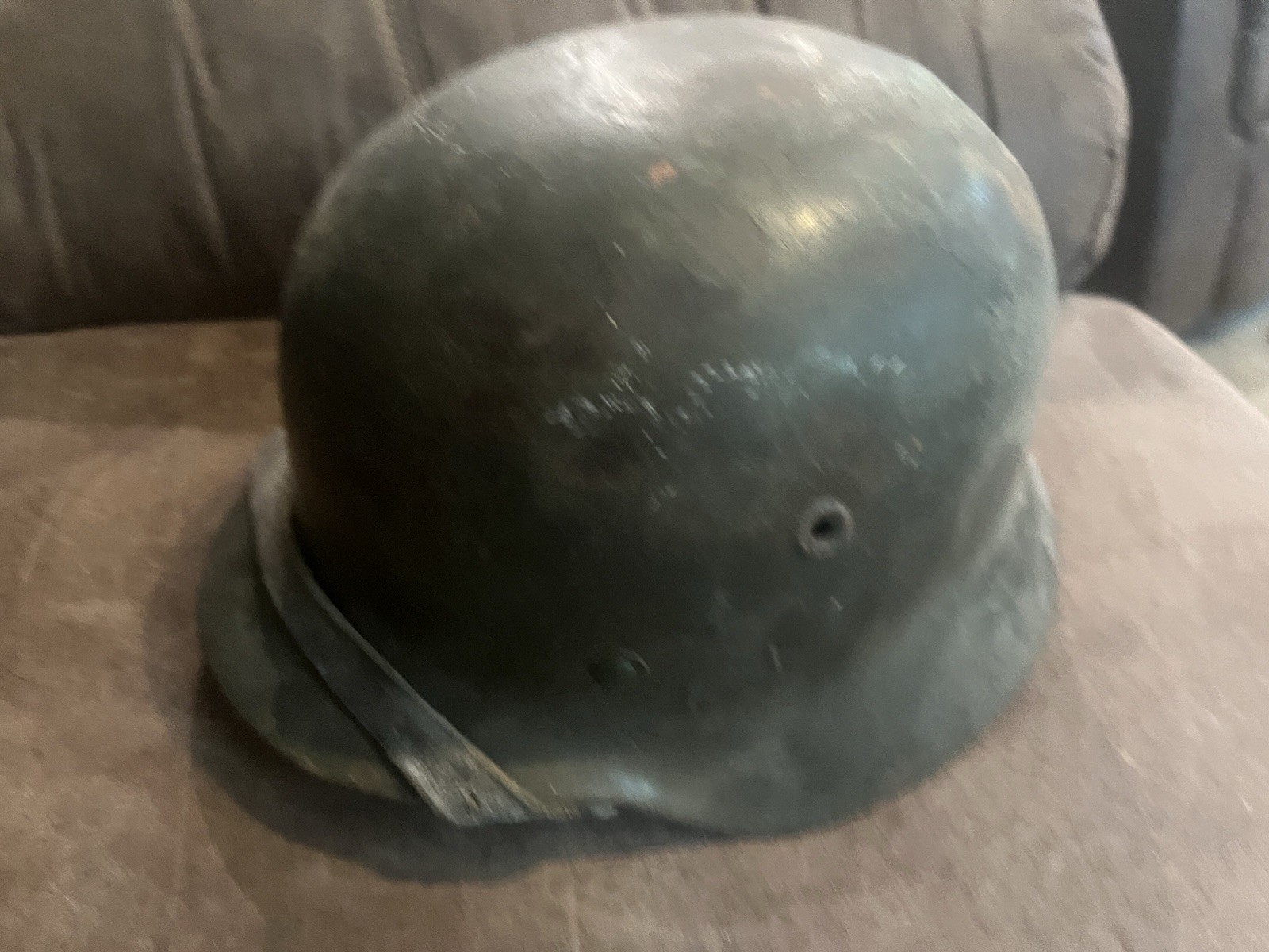 German m40 Stahlhelm With Battlefield Use German m40 Stahlhelm With Battlefield Use