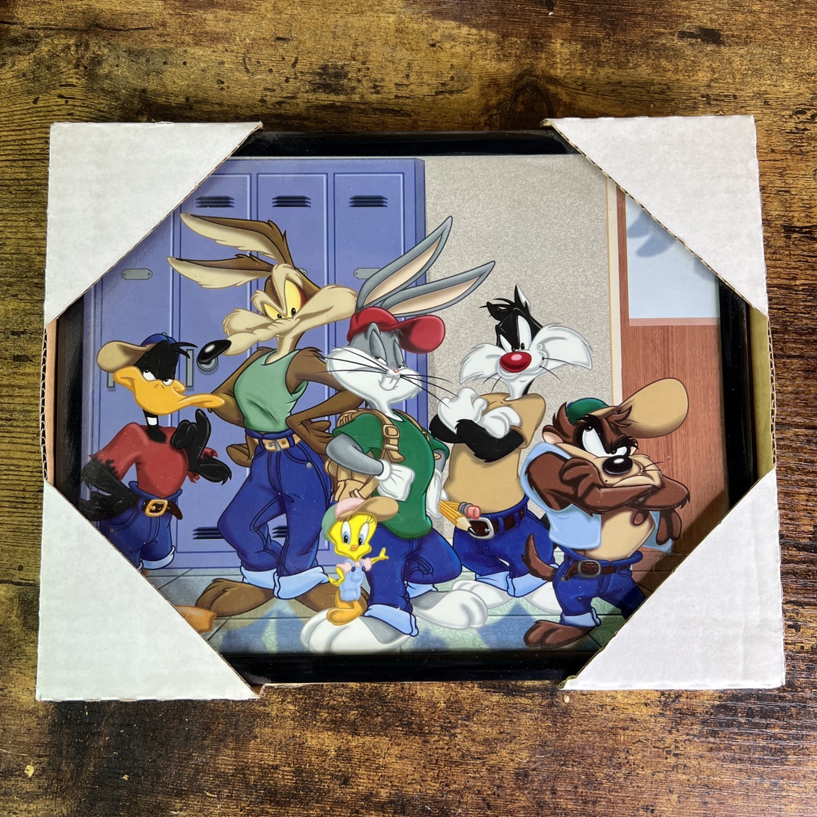 Vintage Looney Tunes Inspirational Poster Cool 90s  Bugs Coyote Taz Daffy 8X10\