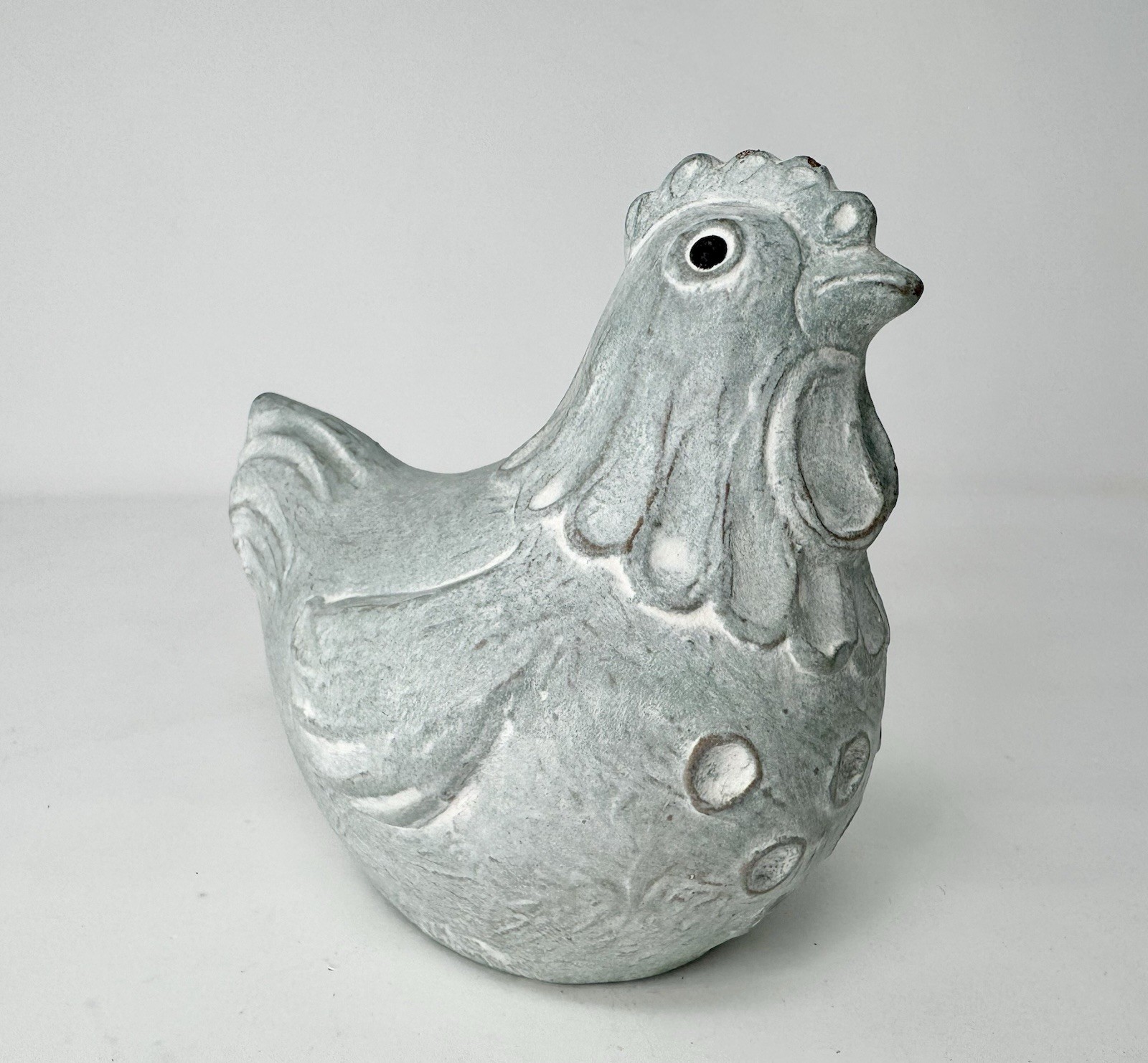 Vintage Isabel Bloom Hen Chicken Concrete Figurine 1999 (B-980)