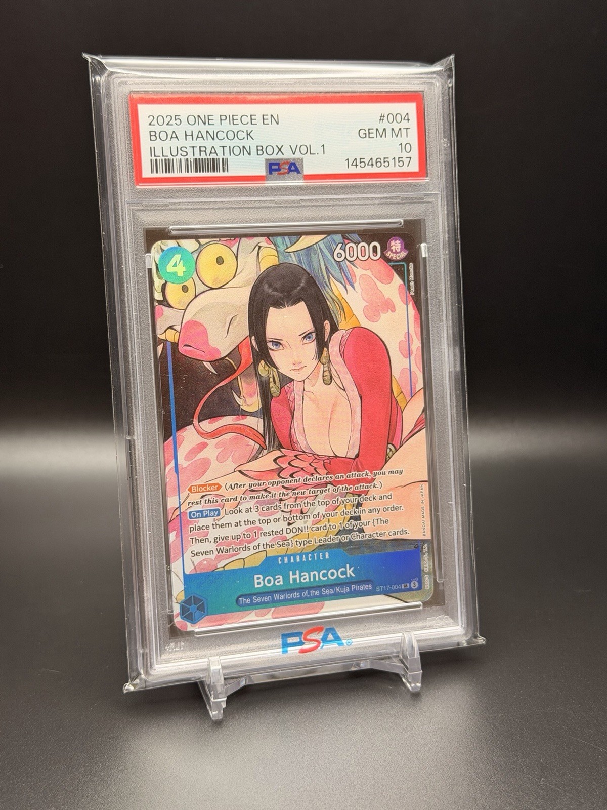 One Piece 2025 Illustration Box Vol.1 EN Boa Hancock #004 PSA 10 One Piece 2025 Illustration Box Vol.1 EN Boa Hancock #004 PSA 10