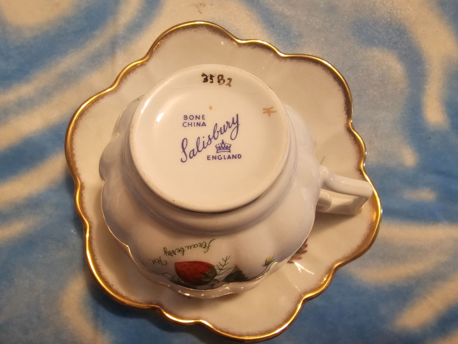 Vintage Salisbury Fragrance Cup & Saucer Bone China England