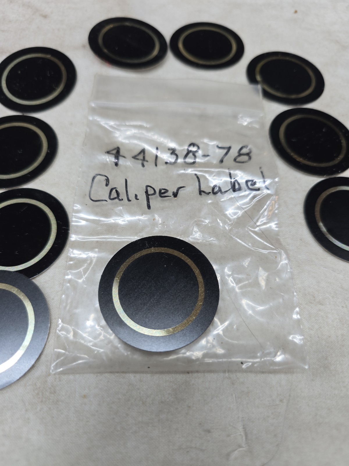 AMF,NOS,OEM,HARLEY-DAVIDSON CALIPER DECAL GOLD RING INSERT. PURCHASE IS FOR 1.