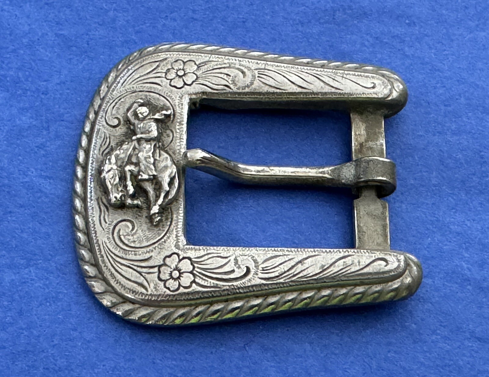 VTG Rare Old Western American Miller Denver CO Ride Em Cowboy Ranger Belt Buckle