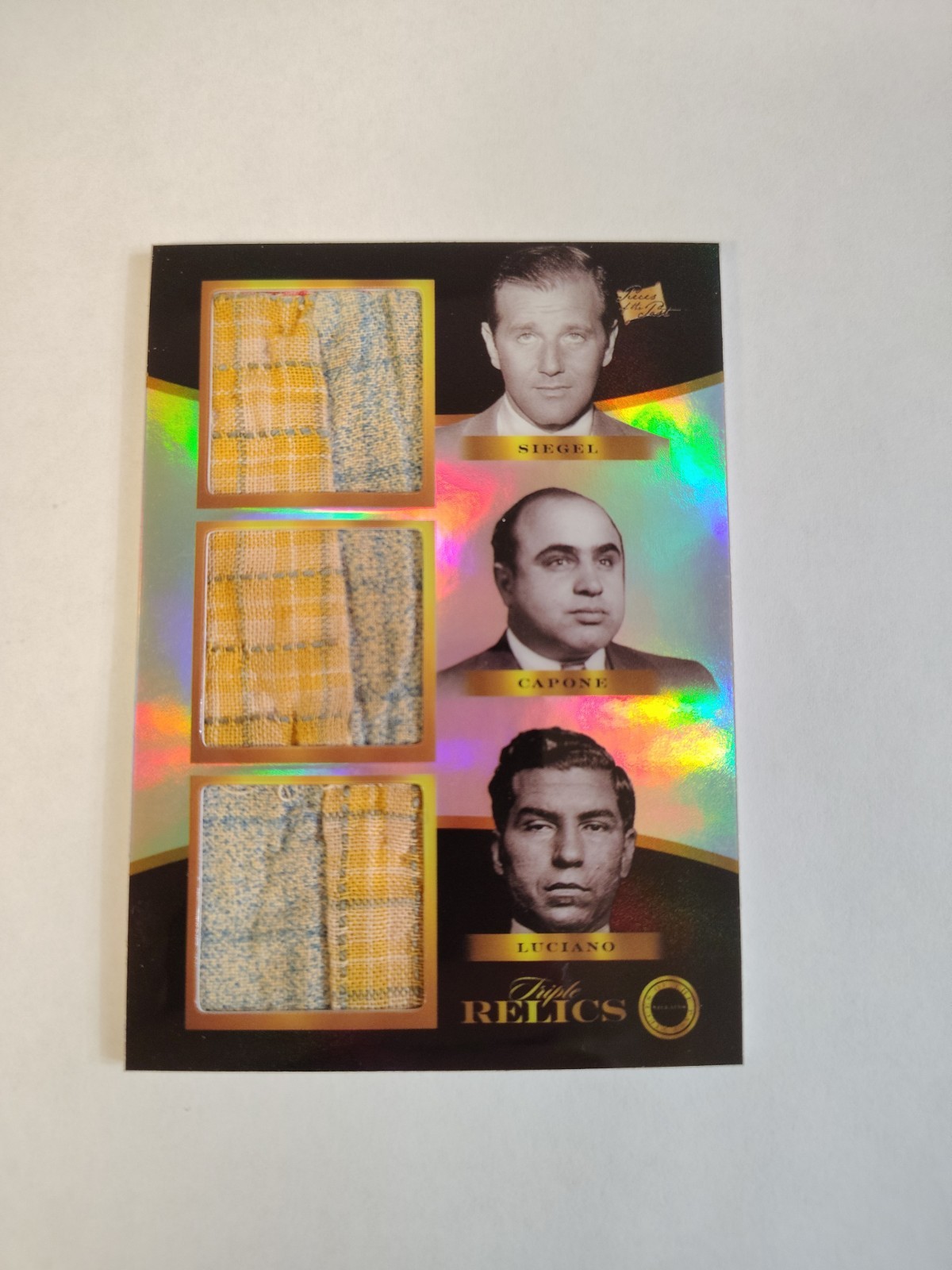 Pieces of the Past Al Capone Lucky Luciano Busy Siegel  Capone Tablecloth Relic