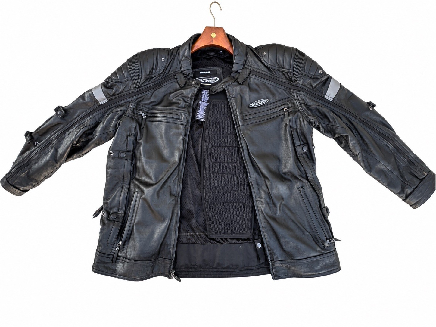 Harley-Davidson FXRG Black Leather Motorcycle Jacket 2xl Fast shipping Rare Find