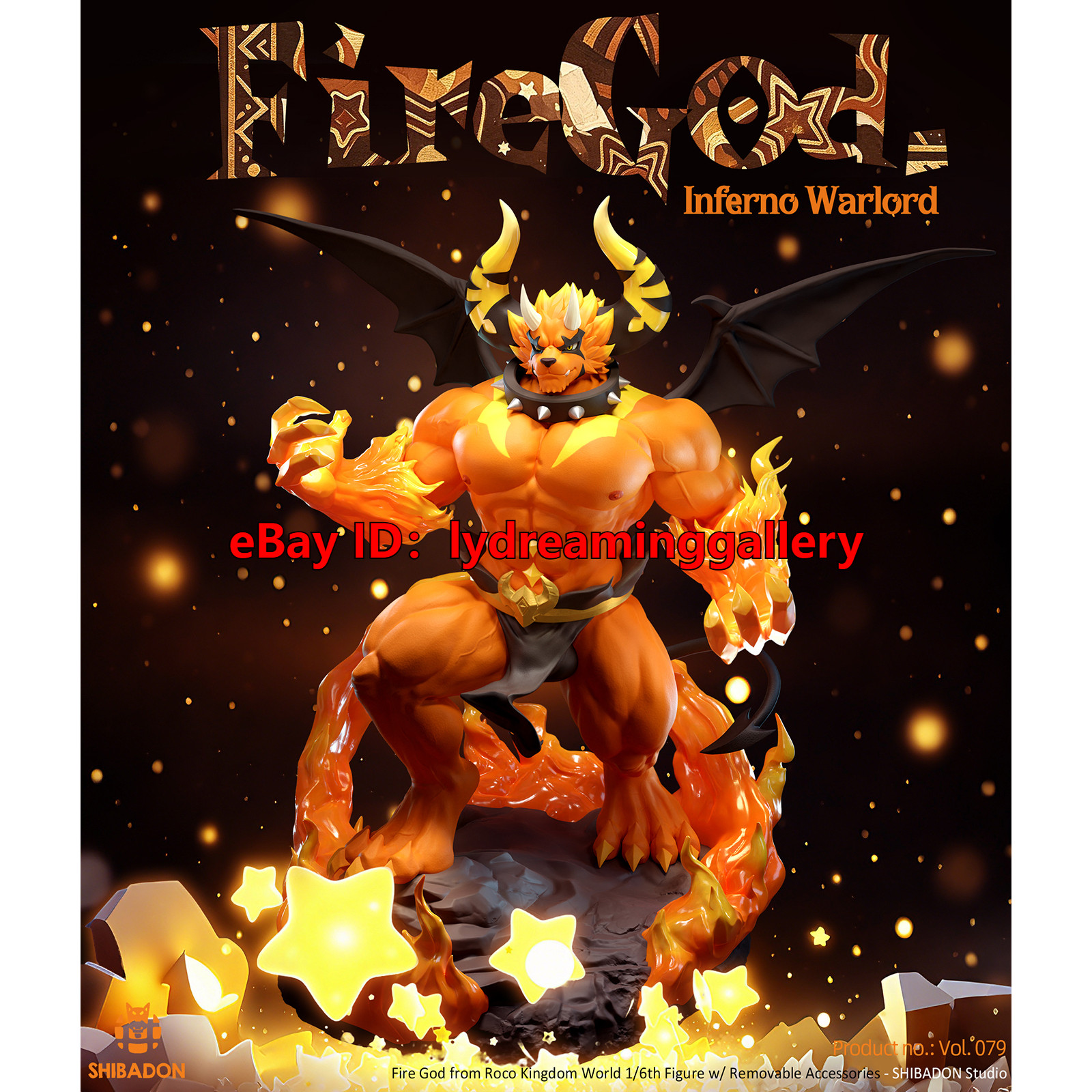 Pre-Sale Shibadon Studio Firegod Inferno Wariord 1/6 Limited Collectible Statue