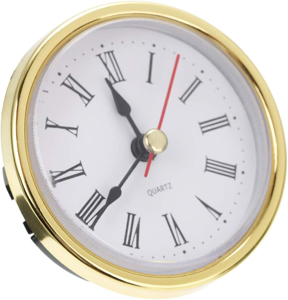 2-1/2 Inch Quartz Clock Insert with Roman Numerals⭐ DIY Replacement 65mm⭐⭐