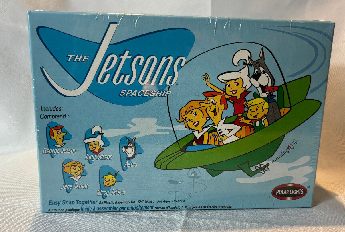 2001 Polar Lights THE JETSONS SPACESHIP Snap Together Model Factory Sealed Box