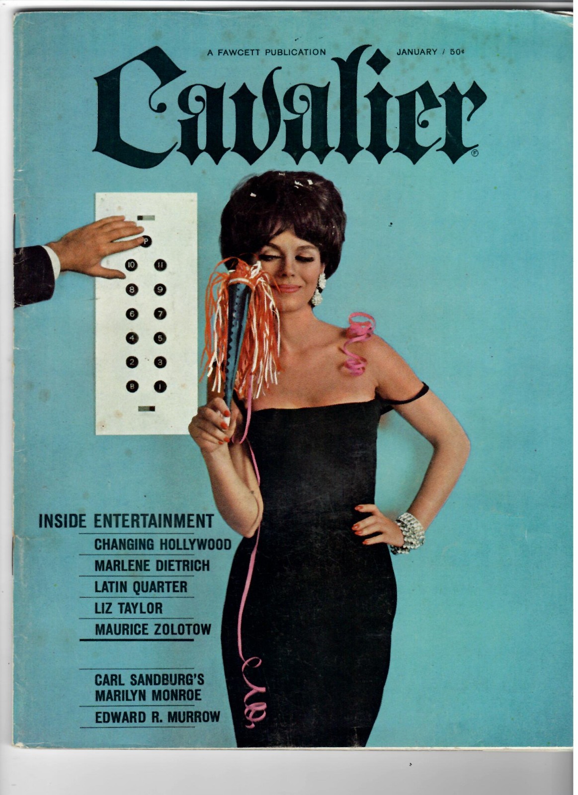 CAVALIER Men's Magazine Jan. 1963 Figure Models, Fiction, Humor 