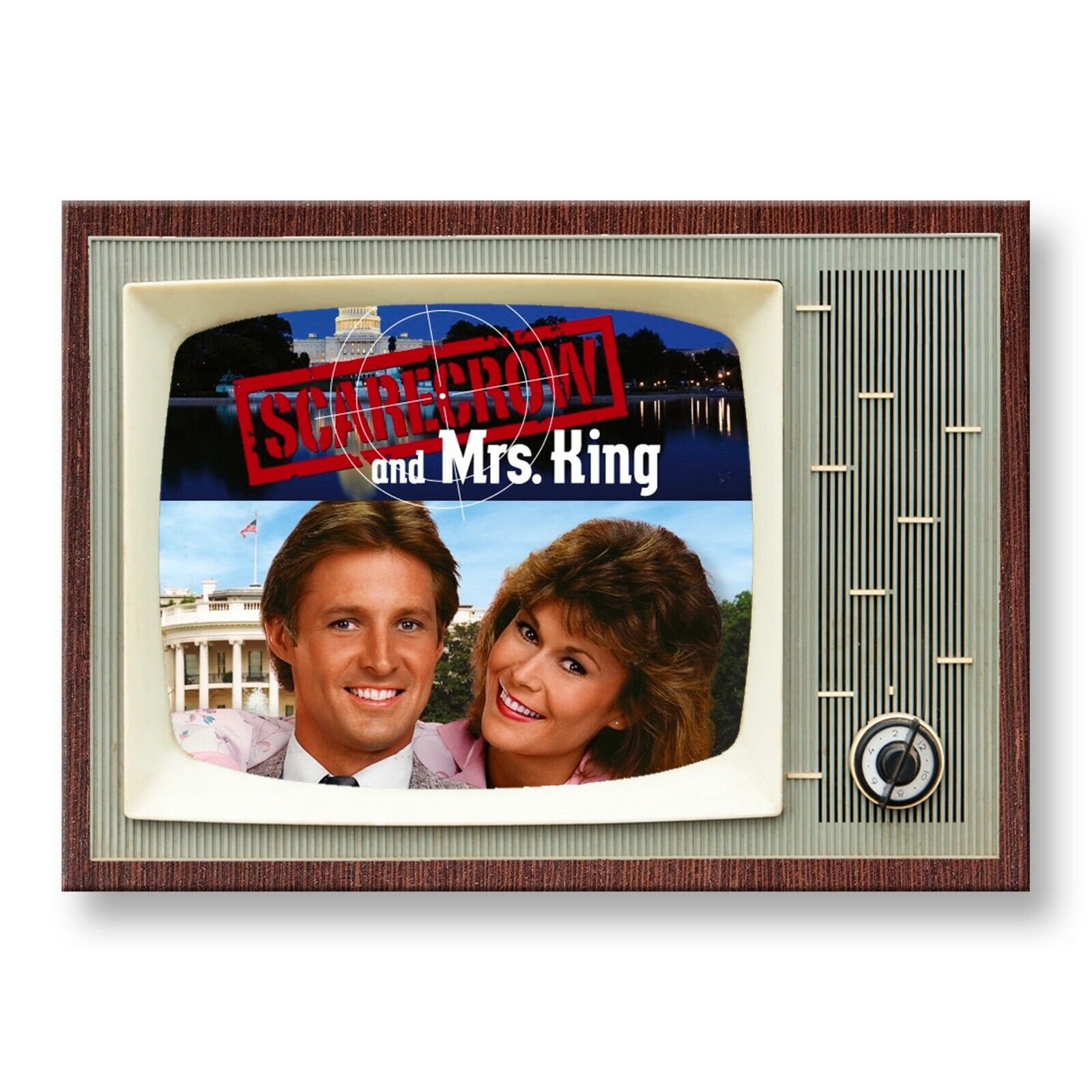 SCARECROW AND MRS KING TV Show TV 3.5 inches x 2.5 inches Steel FRIDGE MAGNET