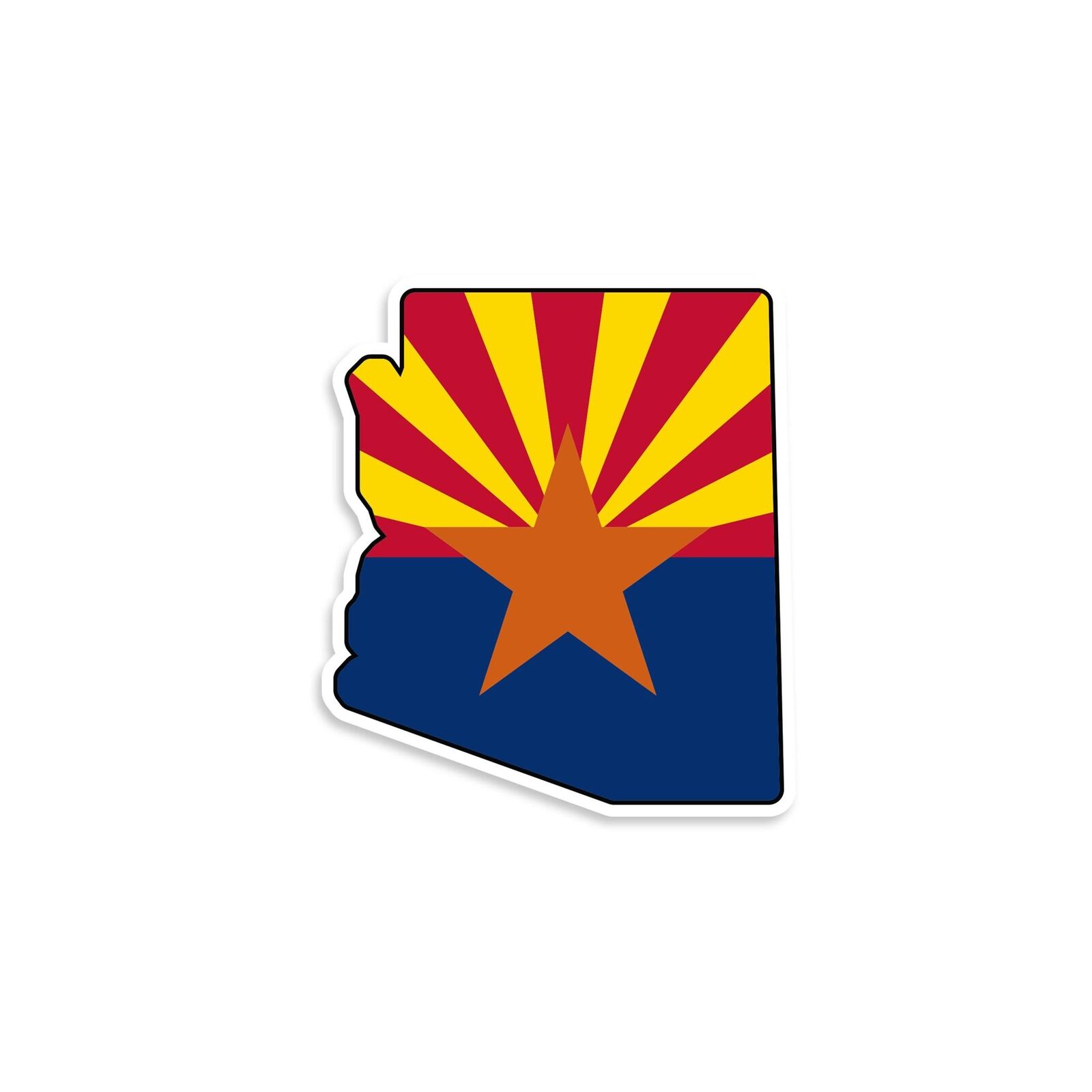 Arizona State Flag Mini Sticker