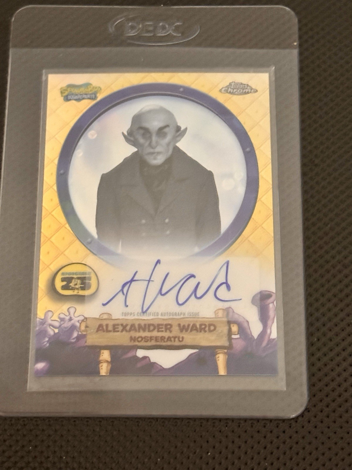 Nosferatu 2025 Topps Chrome SpongeBob SquarePants Alexander Ward Auto PACK FRESH