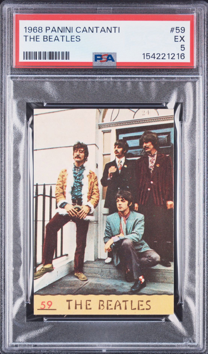 1968 Panini Singers #59 The Beatles PSA 5 EX