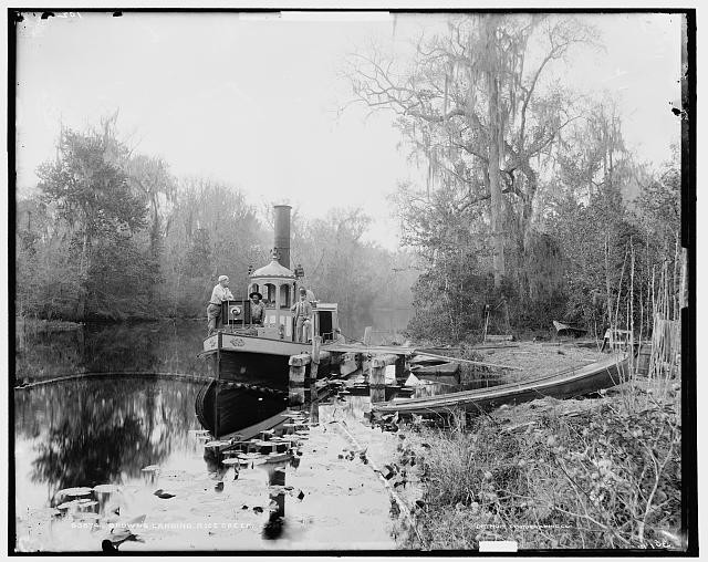 Photo:Brown\'s Landing Rice Creek Florida Steamboat Waterfront 1880s
