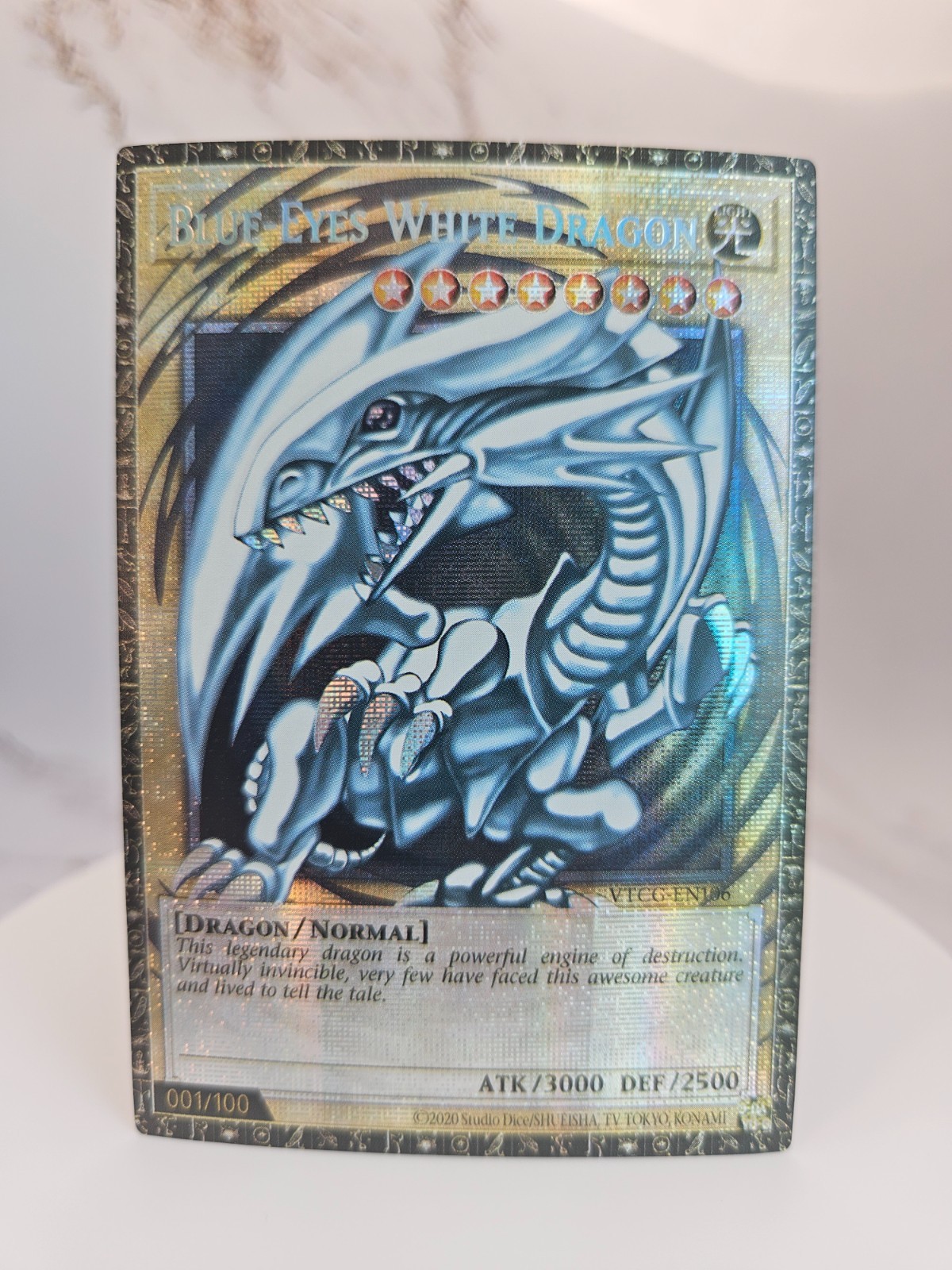 Blue-Eyes White Dragon (SDK Art) Overframe Grand Master Starlight Rare
