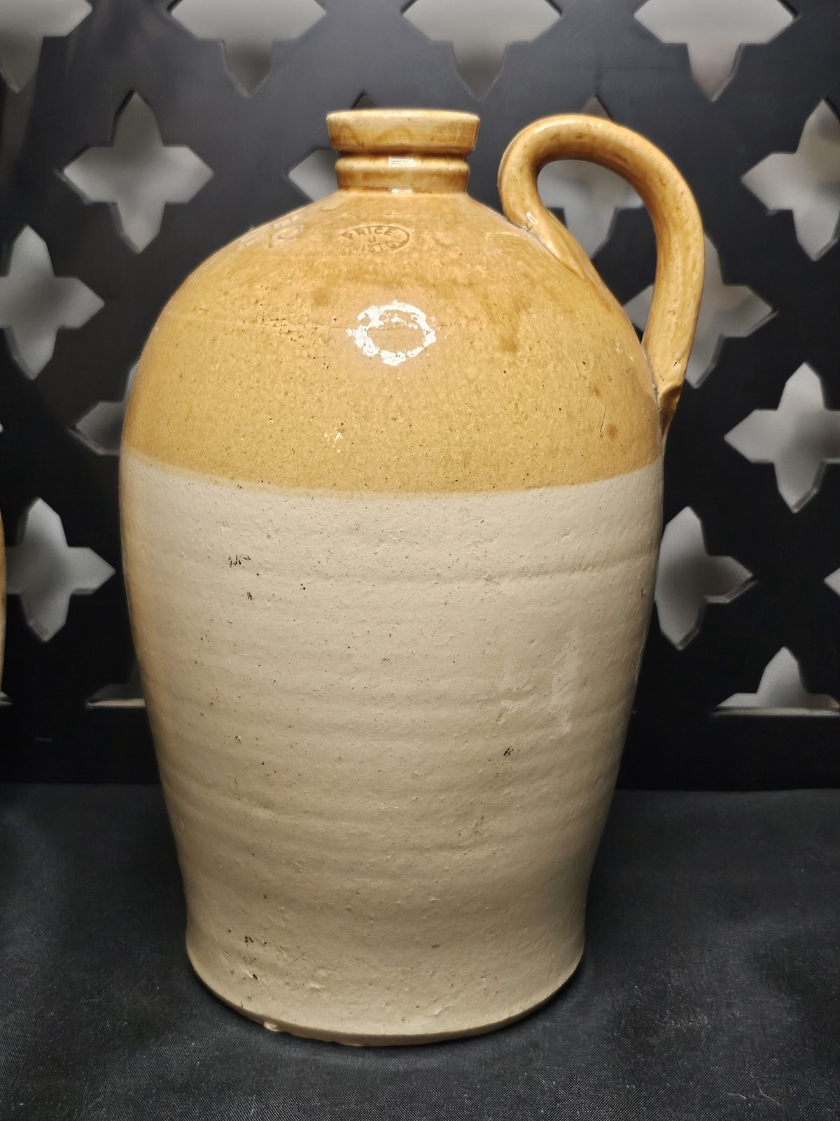 Antique Price Bristol Stoneware Flagon Jug Collins & Co Coventry 1 Gallon 13\