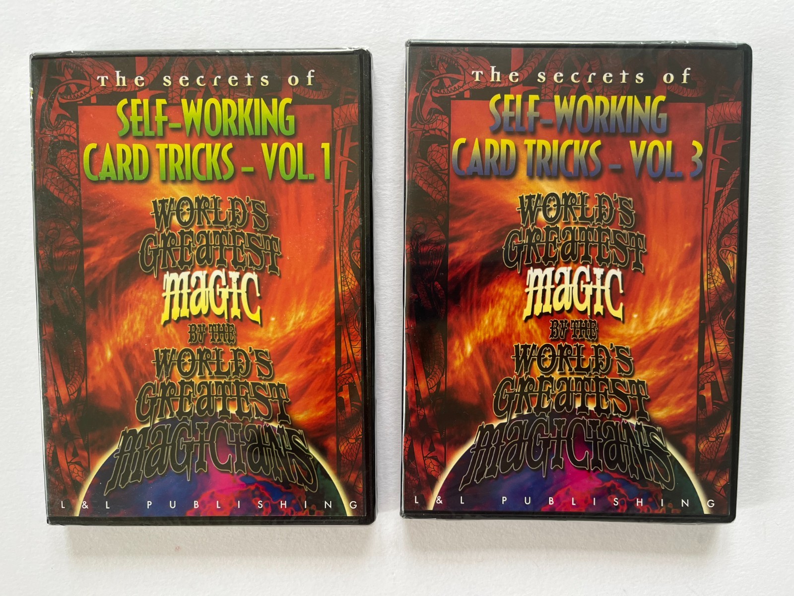 Self-Working Card Tricks Vol 1 & 3 World\'s Greatest Magic ~ 2 x DVD SEALED New