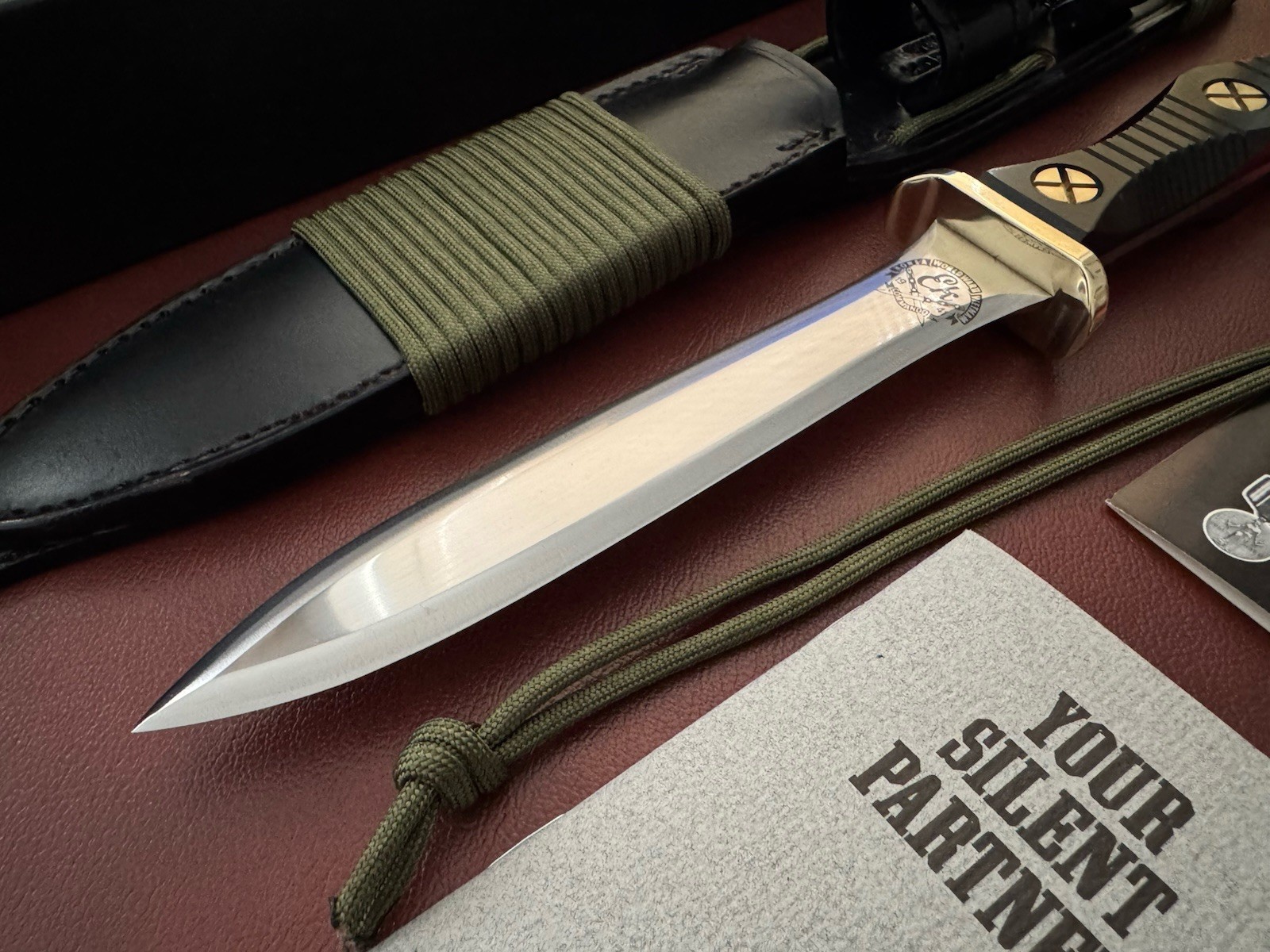 Vintage John EK ( Richmond VA ) Commando Fixed Blade Knife Dagger Made In USA