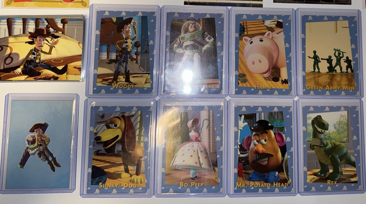 1995 Skybox Toy Story Series 1 Buzz & Woody Rookie base set 1-90+ 8 stickers #2