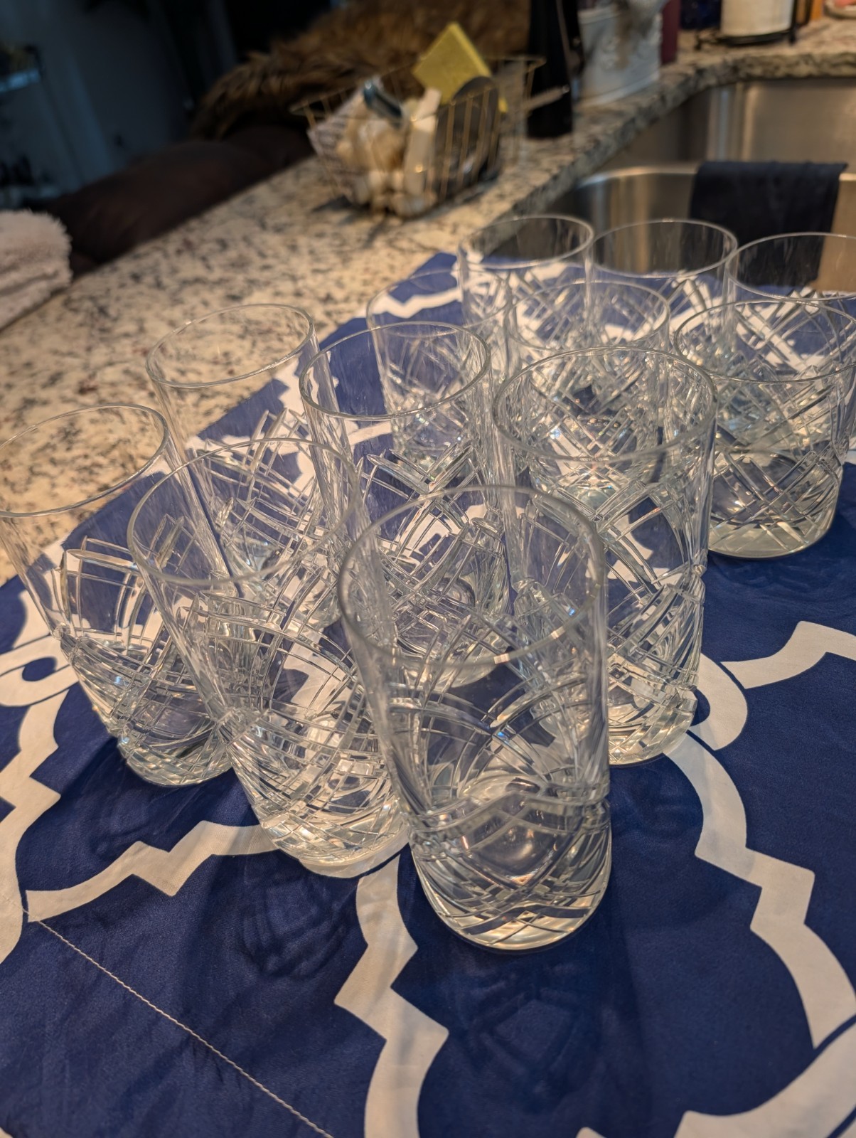 Vintage Gorham Lady Anne Full Lead Crystal Set of 12 Vintage Gorham Lady Anne Full Lead Crystal Set of 12