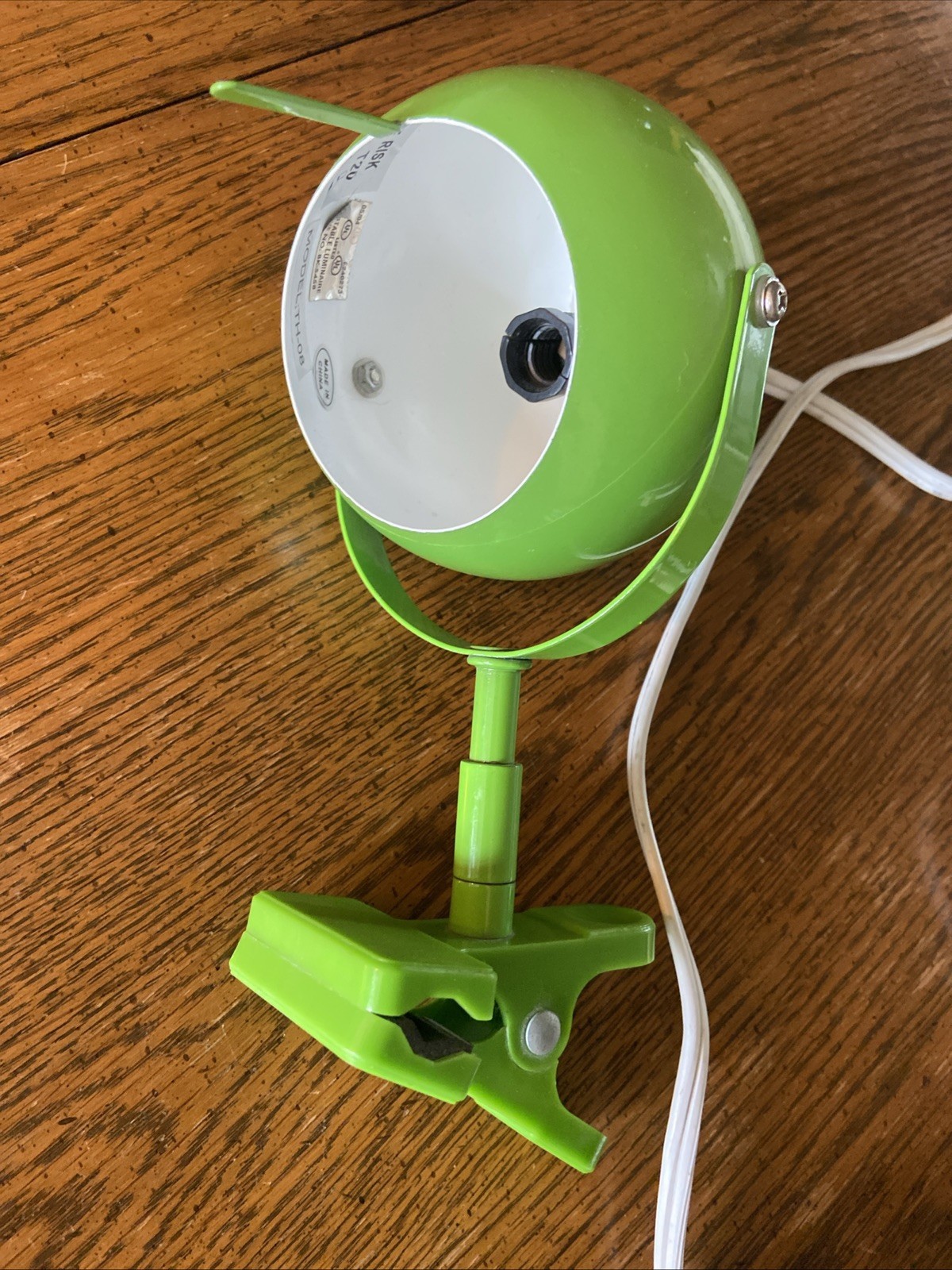 Vintage Lime Green Space Eyeball Headboard Reading Lamp Light Mid Century Atomic
