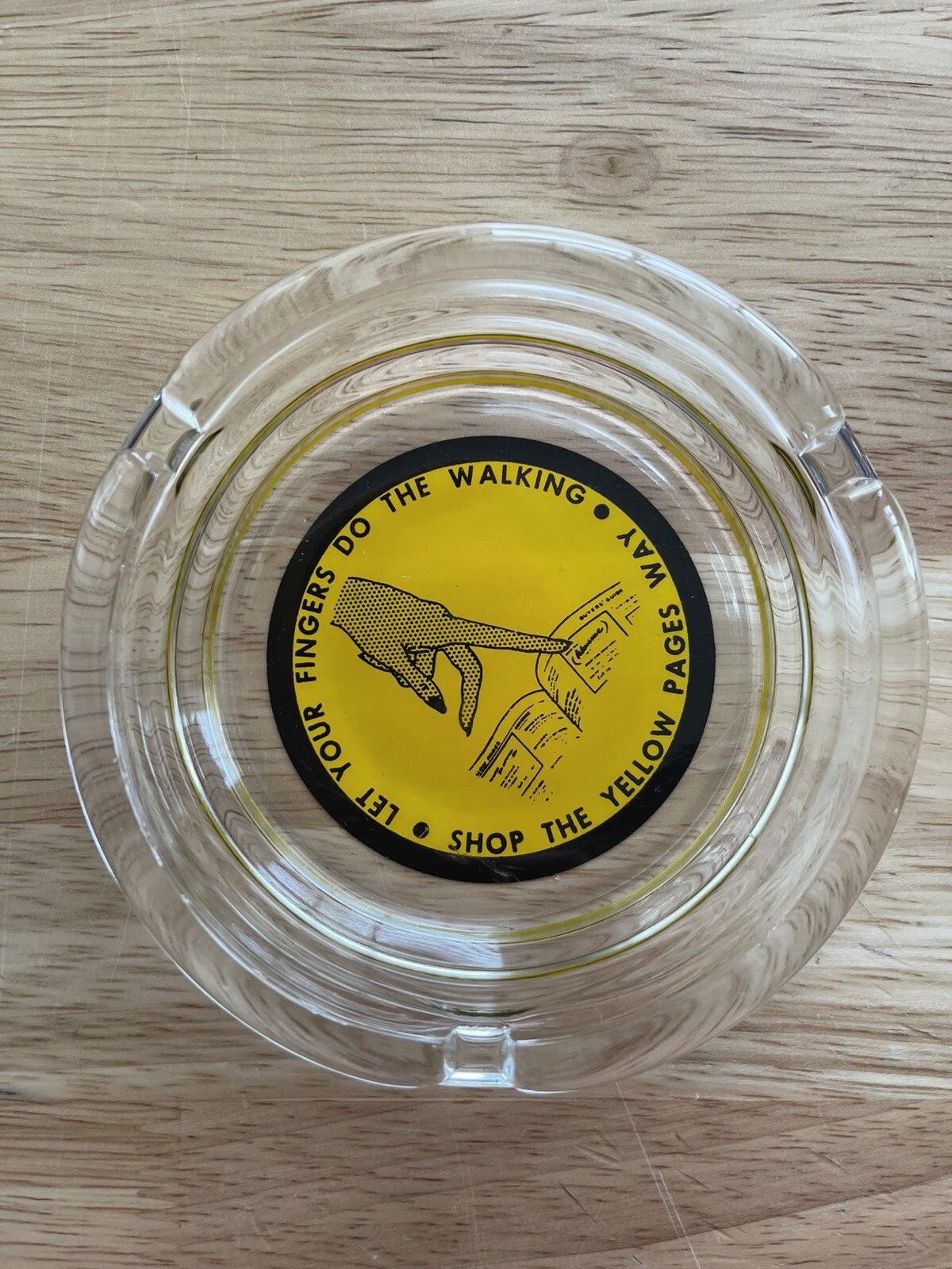 Vintage yellow pages let your fingers do the walking Shop Yellow Pages ashtray