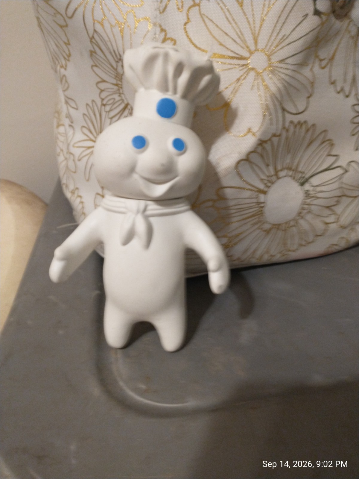 Pillsbury Doughboy White & Blue Advertising Doll Figure Collectible
