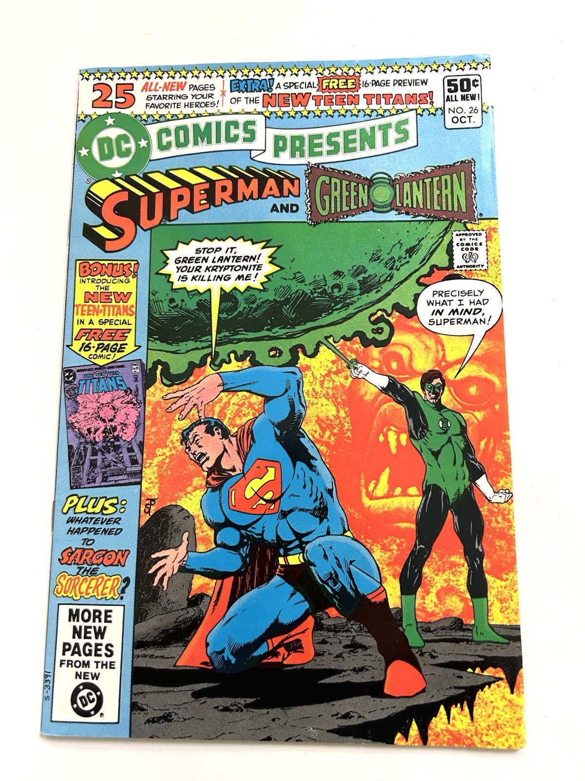 INV-DCP26-007 DC Comics Presents #26 1980 1st Cyborg Raven Starfire Teen Titans