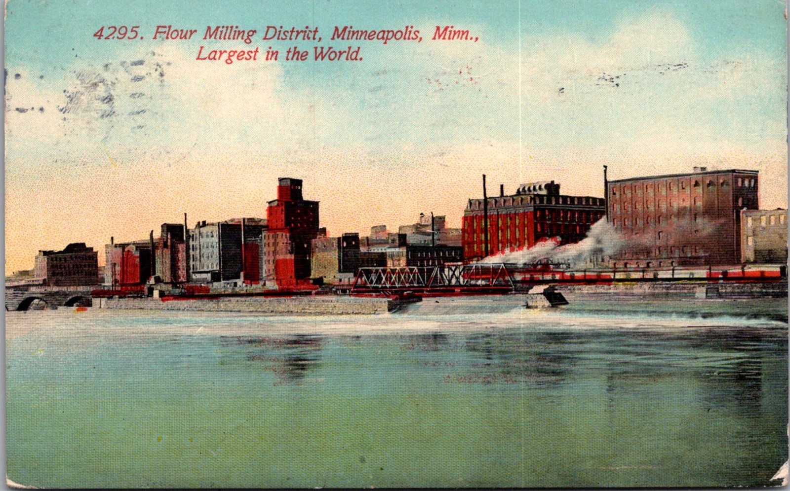 Flour Milling District Minneapolis MN 1912 Vintage Postcard TP14-27 Flour Milling District Minneapolis MN 1912 Vintage Postcard TP14-27