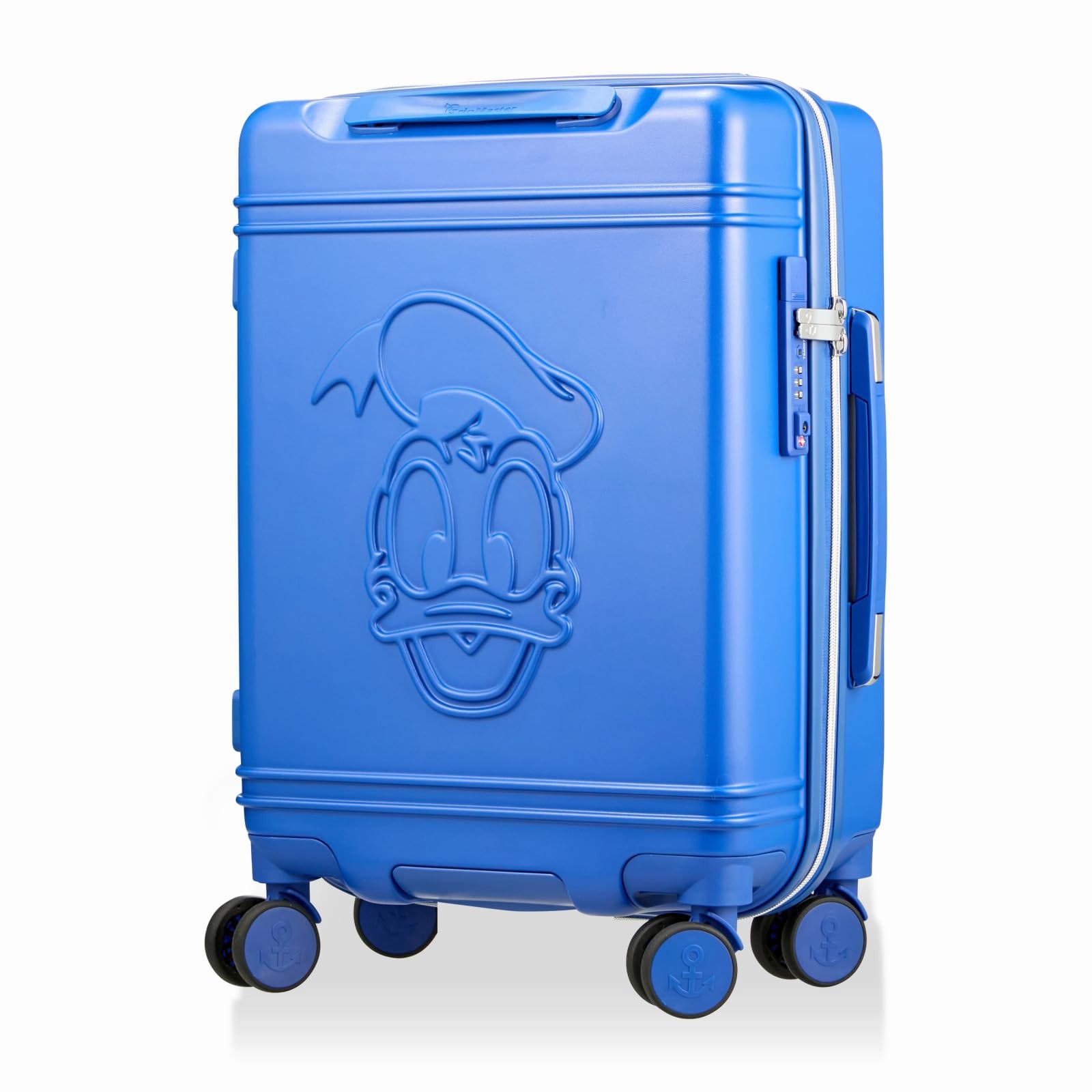 Donald Duck Carry-on Double Casters Suitcase 22in Face Blue HAP2212-48 Japan New