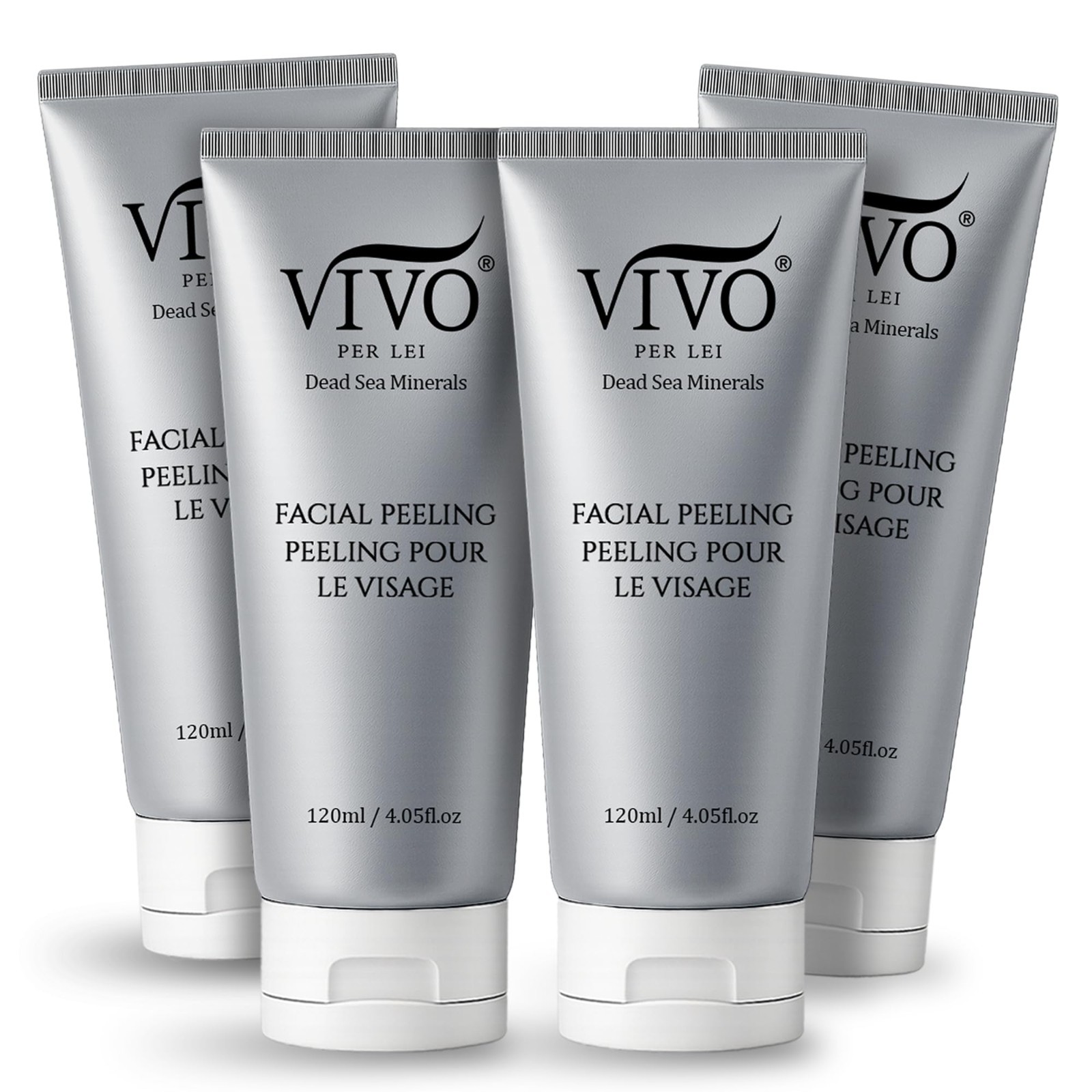 Facial Peeling Gel - Gentle Exfoliator - 4.05 Oz (Pack of 4)
