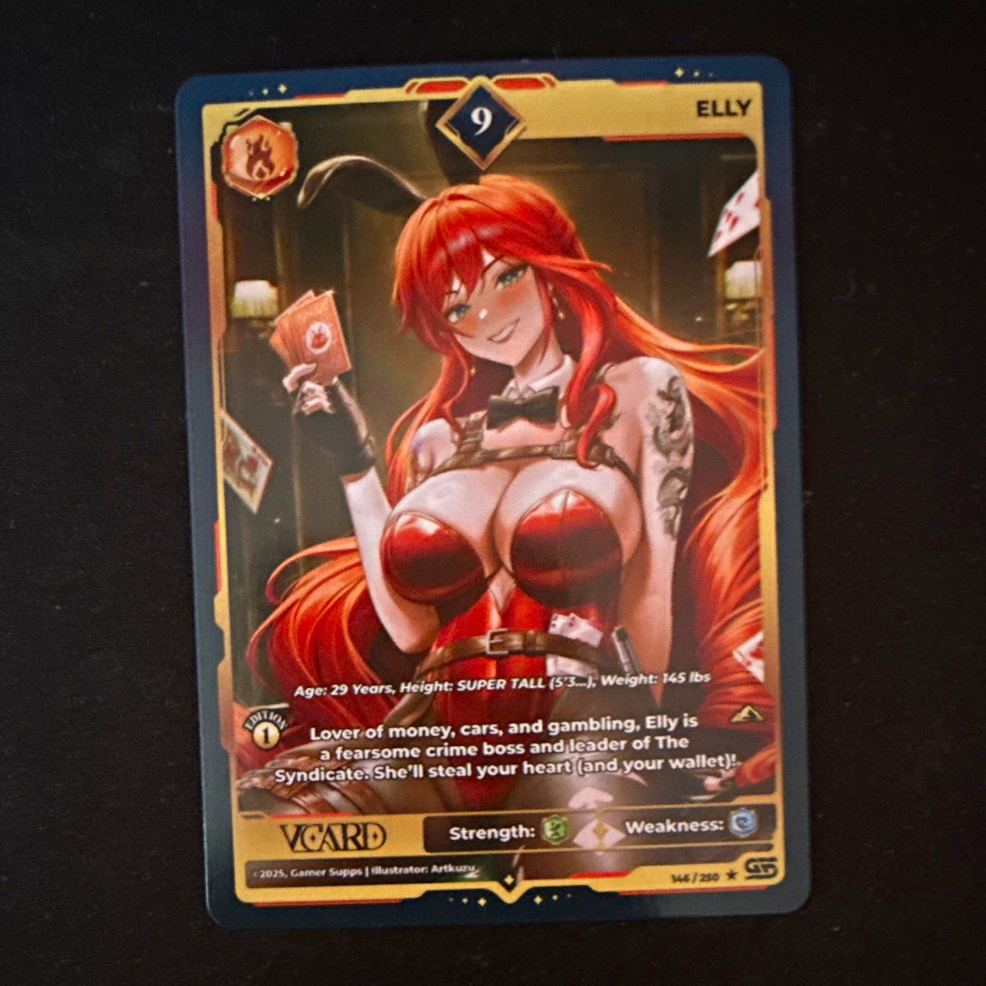 Gamer Supps VCard Elly 2025 Non-Sport Trading Card #164/250 Limited Ed
