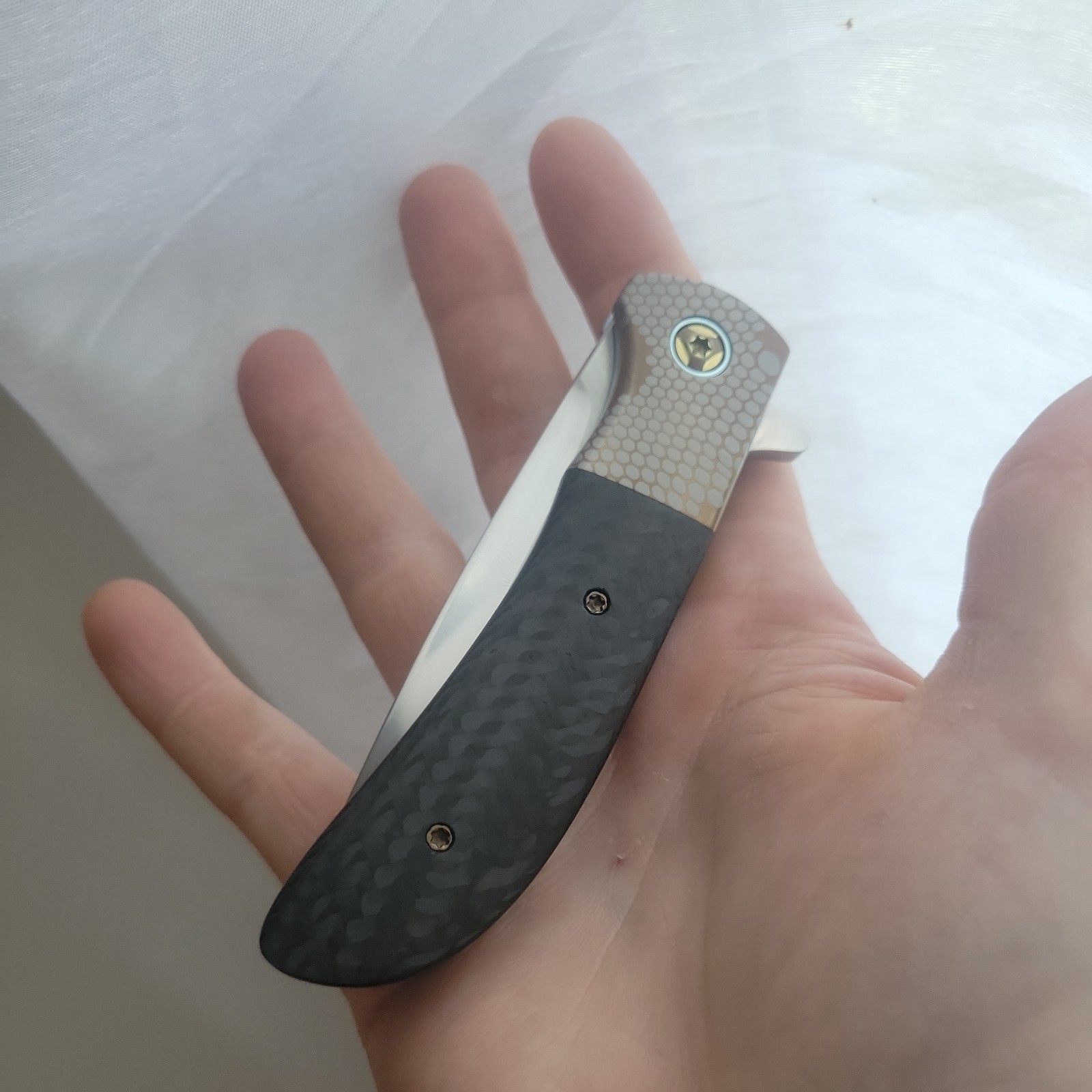 Michael Smith Custom Seeker superconductor 1 of 3 Folding Knife RARE Michael Smith Custom Seeker superconductor 1 of 3 Folding Knife RARE