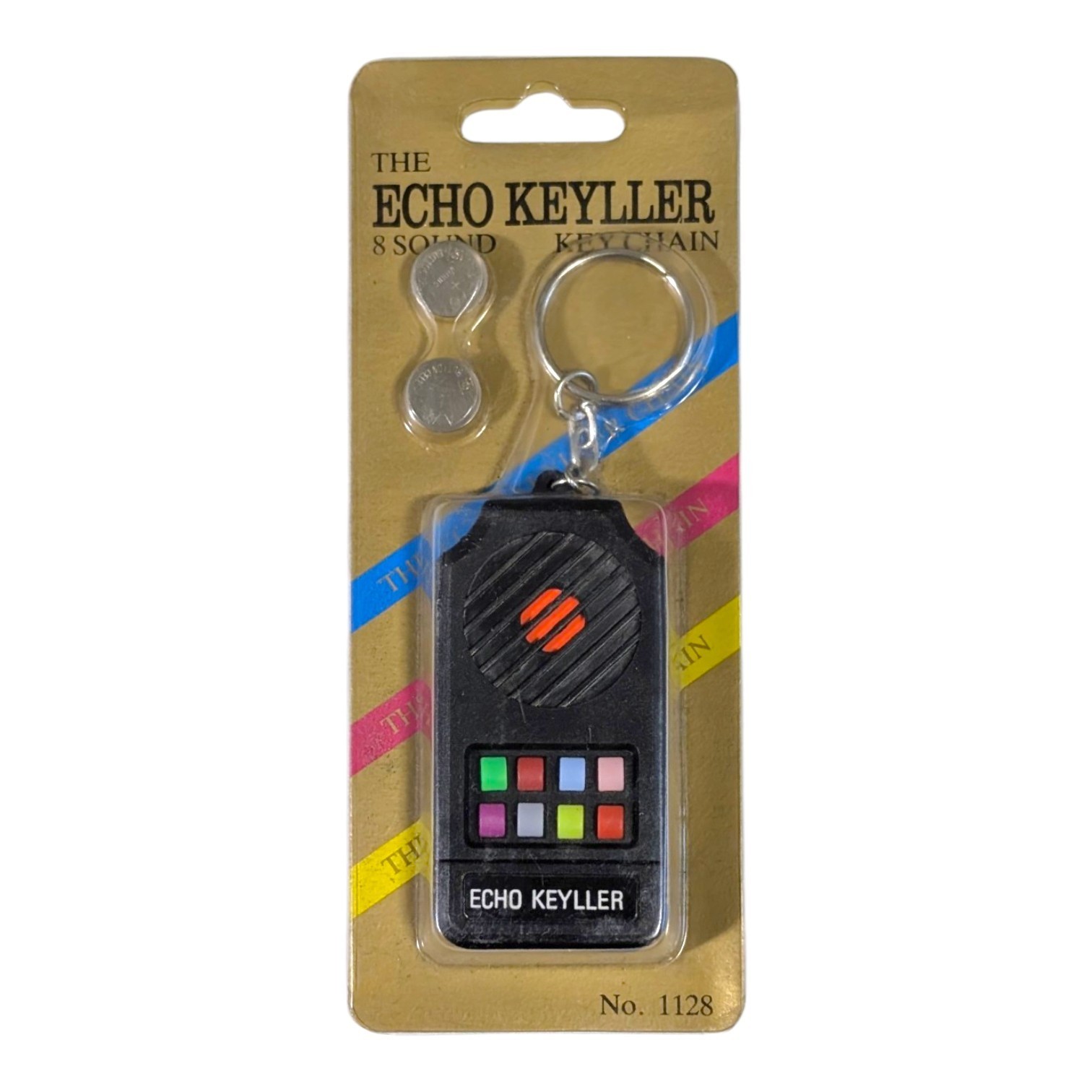 Vintage 1980s Echo Killer 8 Sound Keychain Toy Keyller New Sealed USA Duty Paid