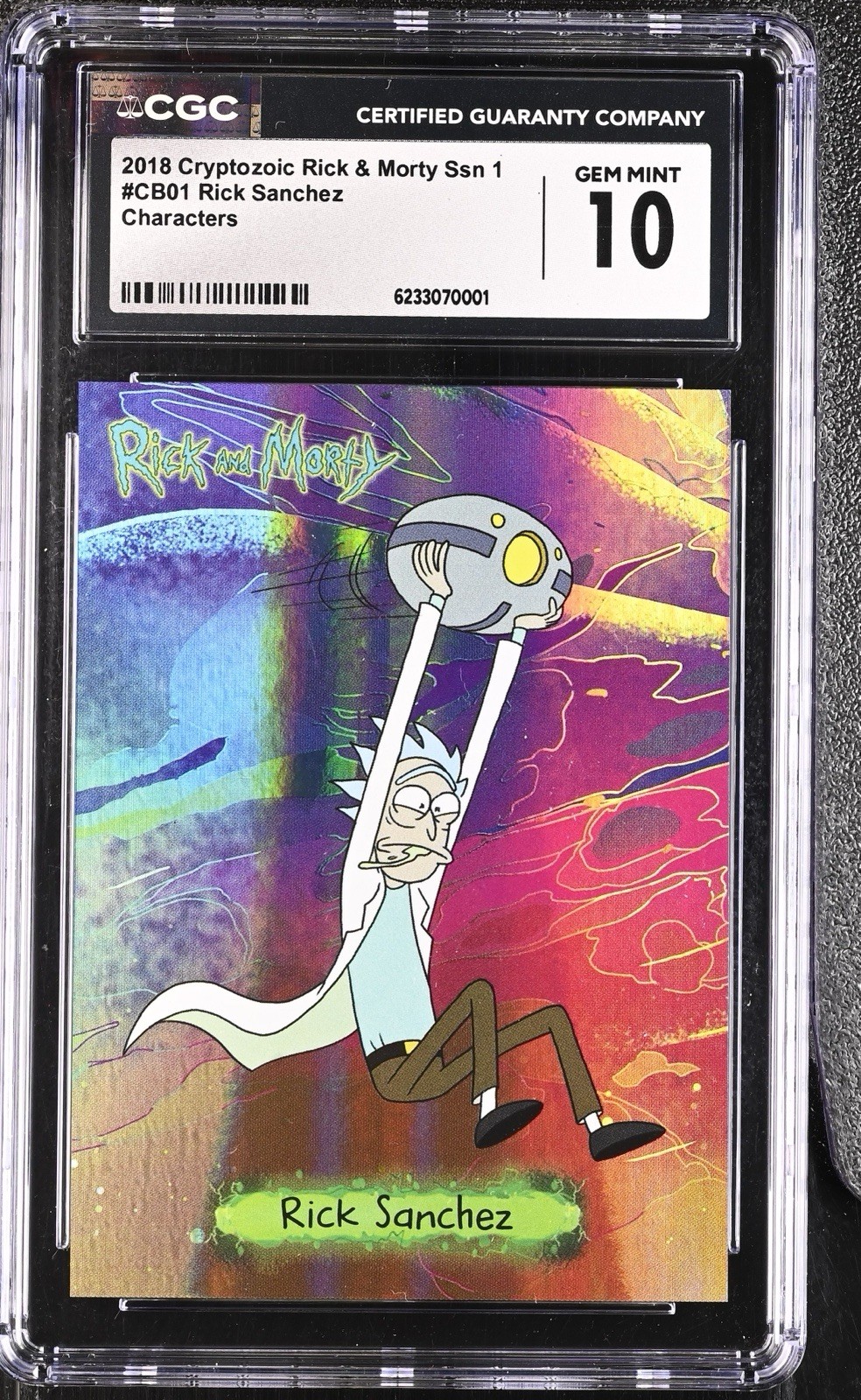 2018 Cryptozoic Rick & Morty Season 1 Characters CB01 Rick Sanchez CGC 10