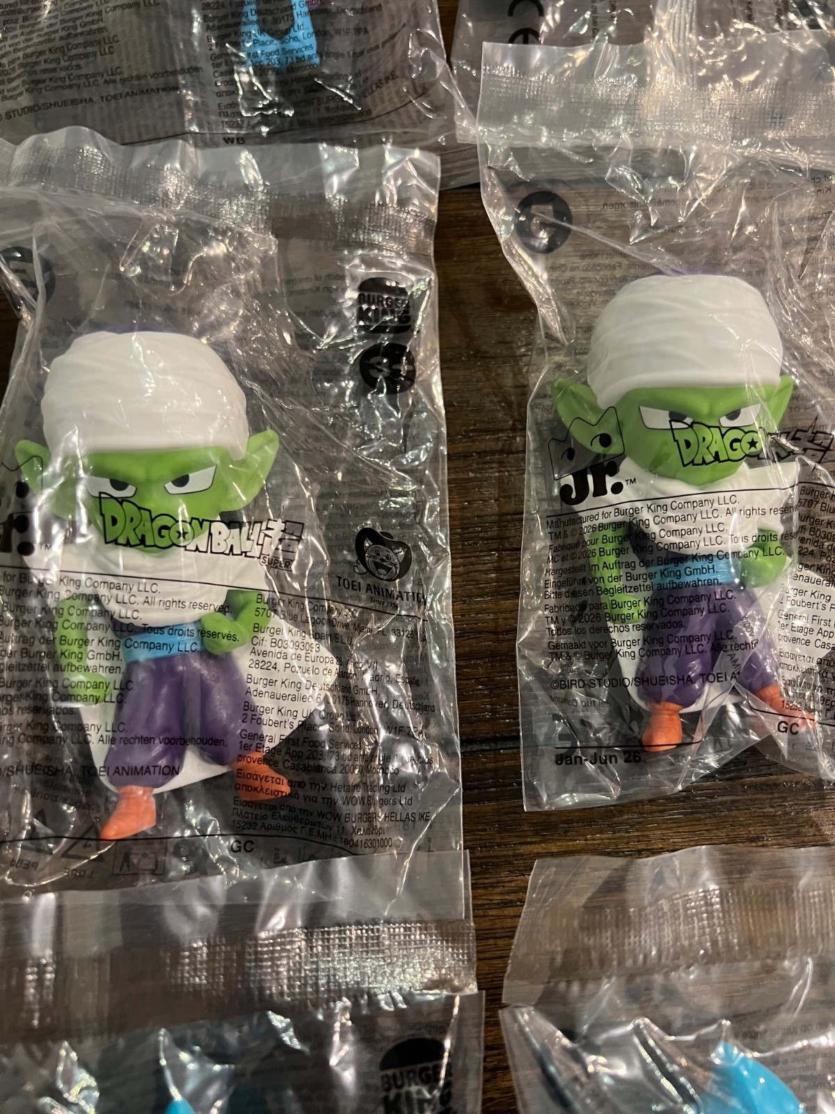 Dragon Ball Z Super Burger King Toy Figures Sealed Goku Vegeta Beerus Piccolo