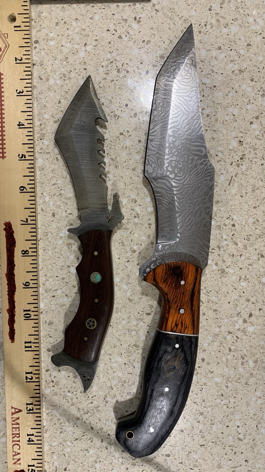Hunters Holiday #4 Double Pack Custom Hunting Knives w/Sheaths