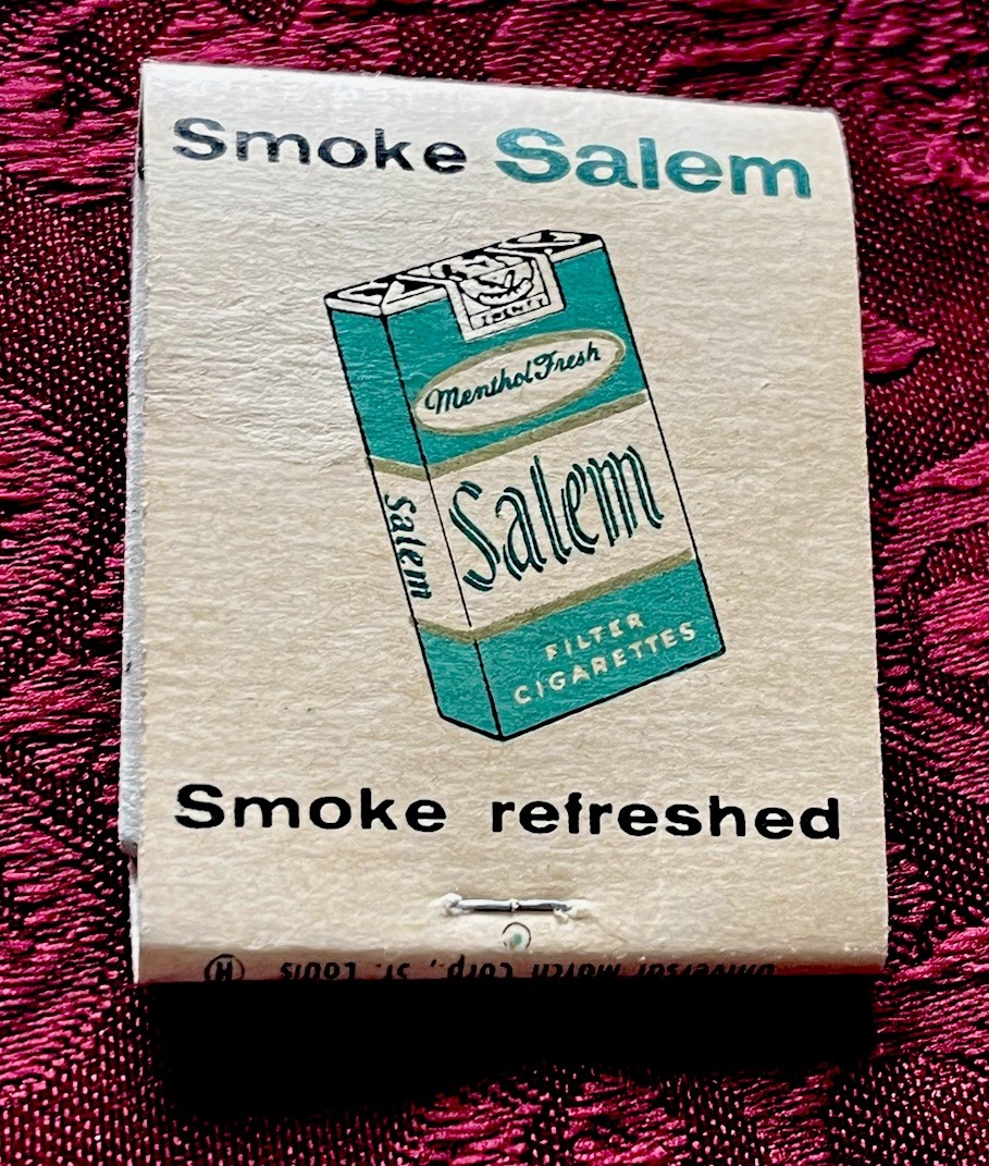 Salem Cigarette Match Book Vintage - Unstruck Matchbook