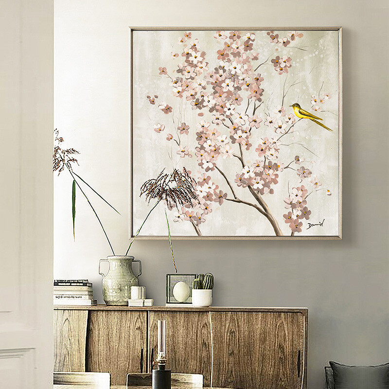 hand-painted Restaurant Entrance Wall Very Happy Painting Living Room