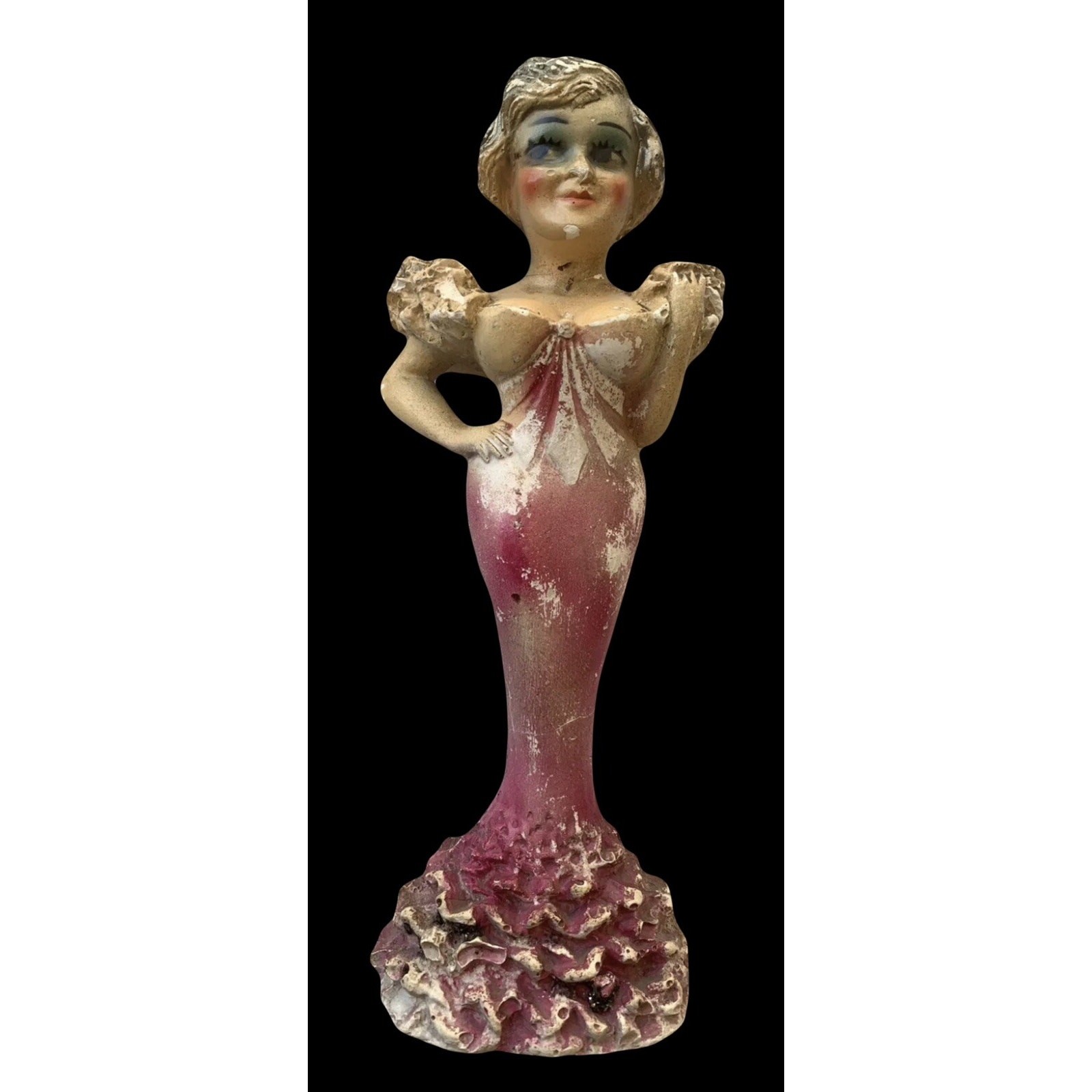 MAE WEST PAINTED CHALKWARE FIGURE BY WM RAINWATER 1936